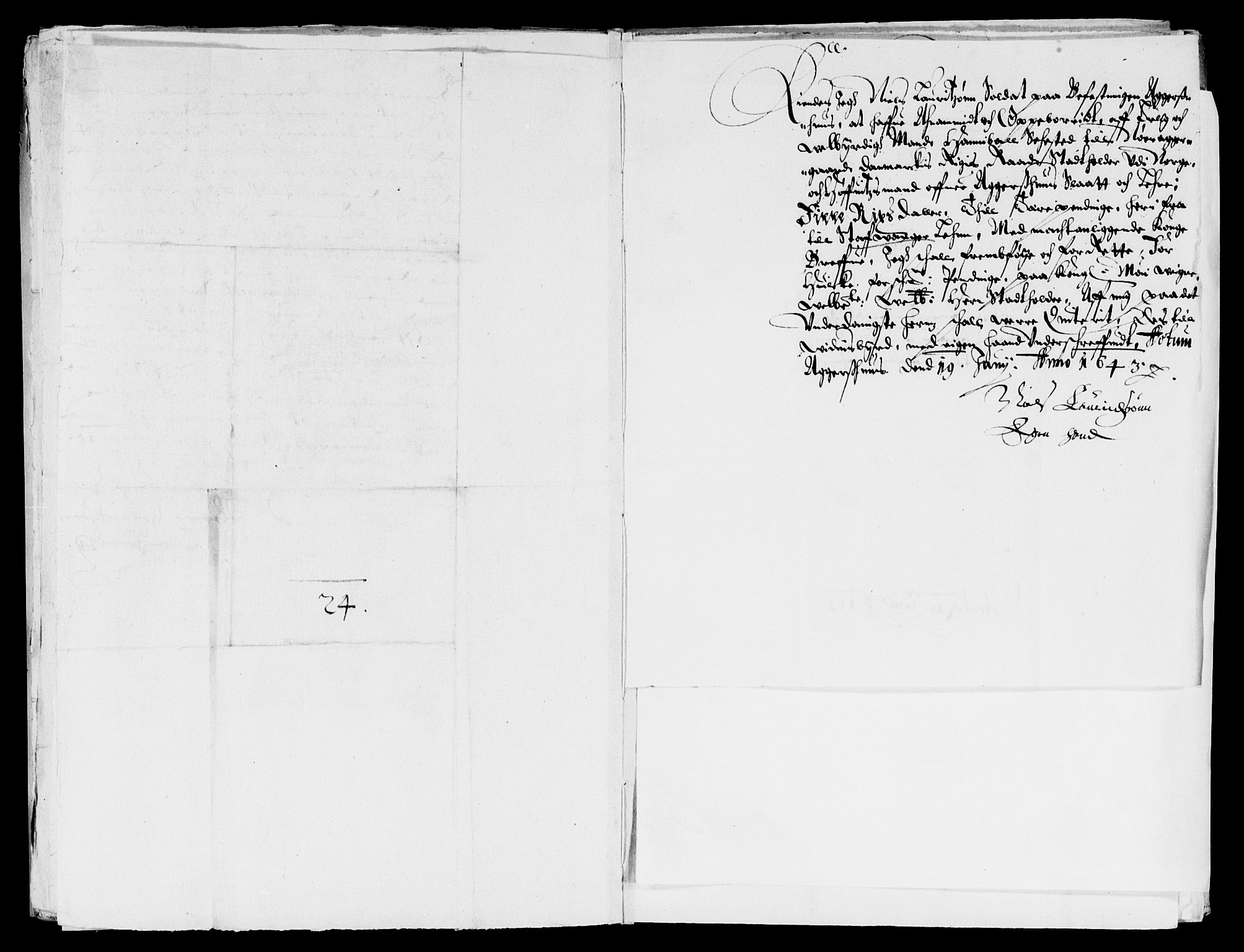 Rentekammeret inntil 1814, Reviderte regnskaper, Lensregnskaper, AV/RA-EA-5023/R/Rb/Rba/L0171: Akershus len, 1643-1644