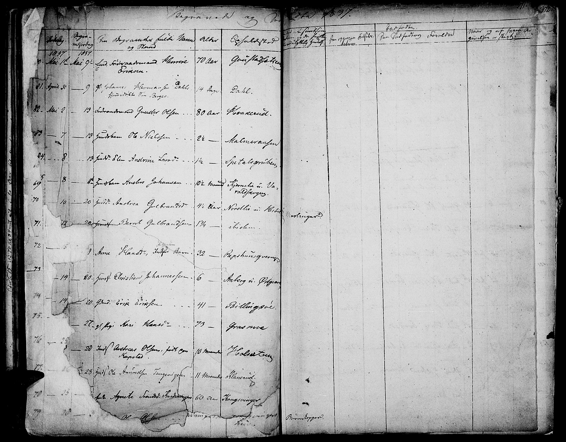 Vinger prestekontor, SAH/PREST-024/H/Ha/Haa/L0007: Parish register (official) no. 7, 1826-1839, p. 371