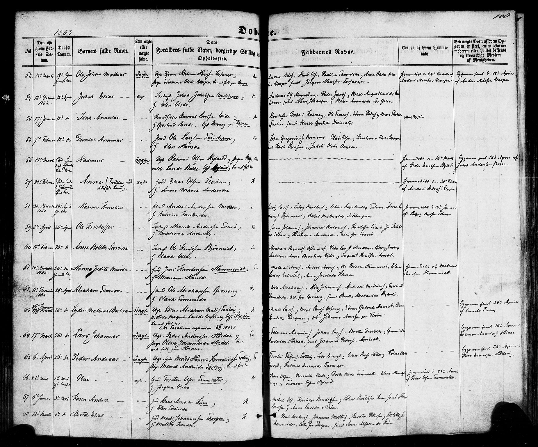 Kinn sokneprestembete, AV/SAB-A-80801/H/Haa/Haaa/L0006: Parish register (official) no. A 6, 1857-1885, p. 108