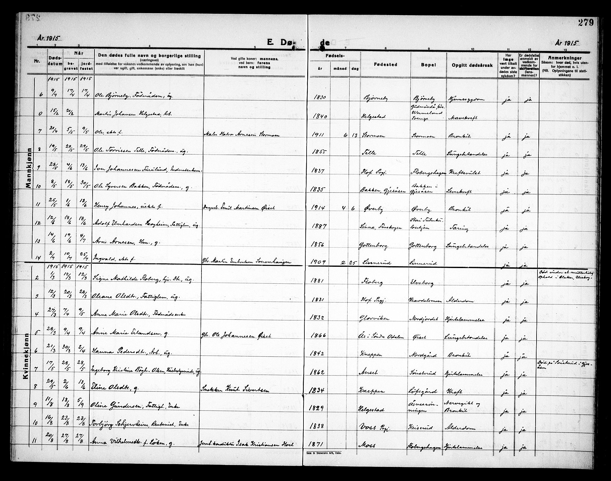 Åsnes prestekontor, AV/SAH-PREST-042/H/Ha/Haa/L0000C: Parish register (official) no. 0A, 1890-1929, p. 279