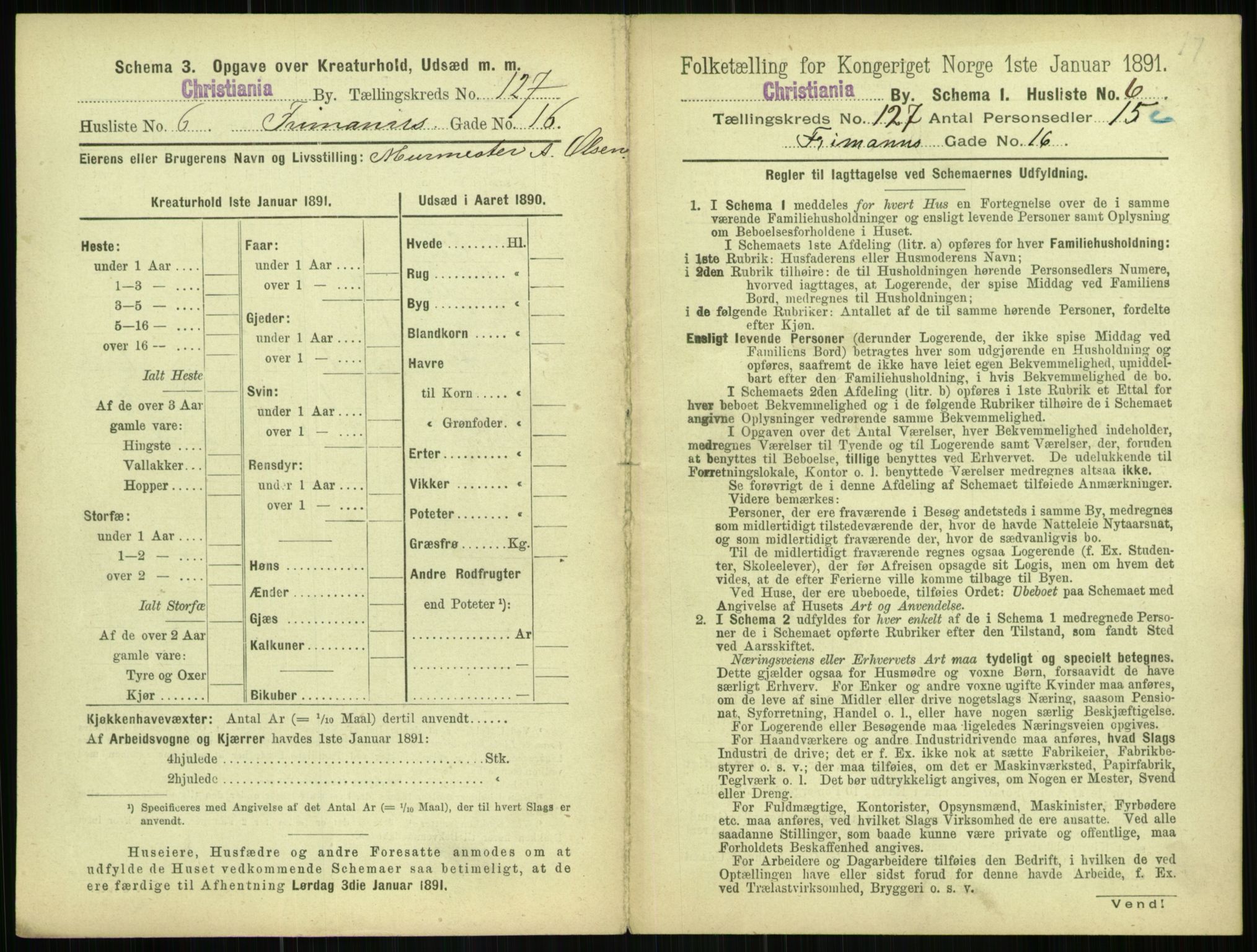 RA, 1891 census for 0301 Kristiania, 1891, p. 67786