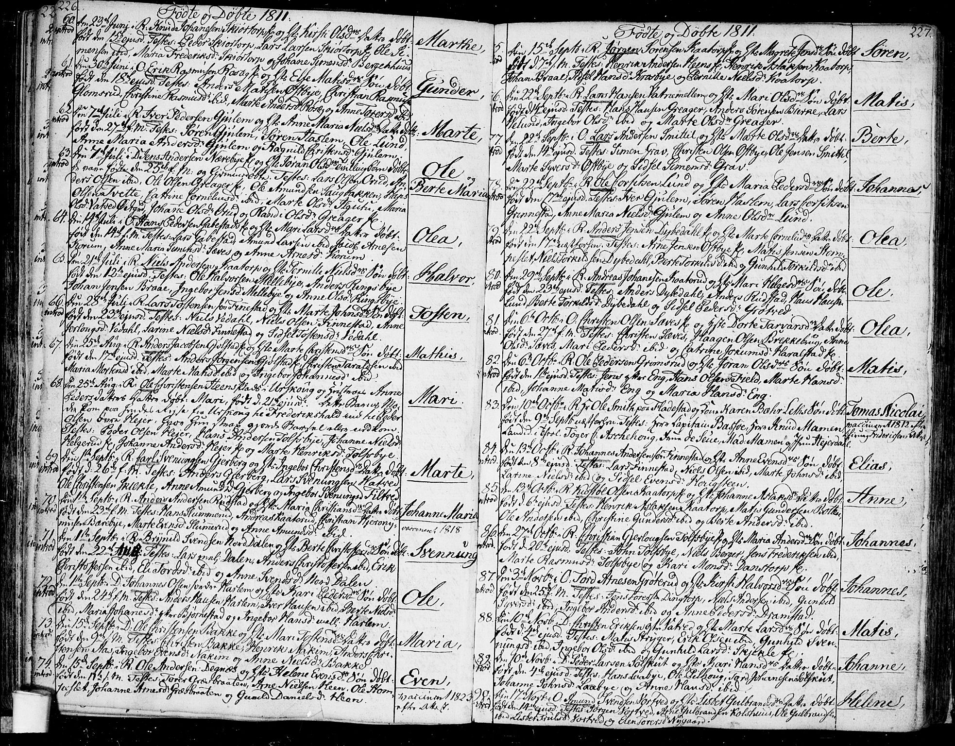 Rakkestad prestekontor Kirkebøker, SAO/A-2008/F/Fa/L0005: Parish register (official) no. I 5, 1784-1814, p. 226-227