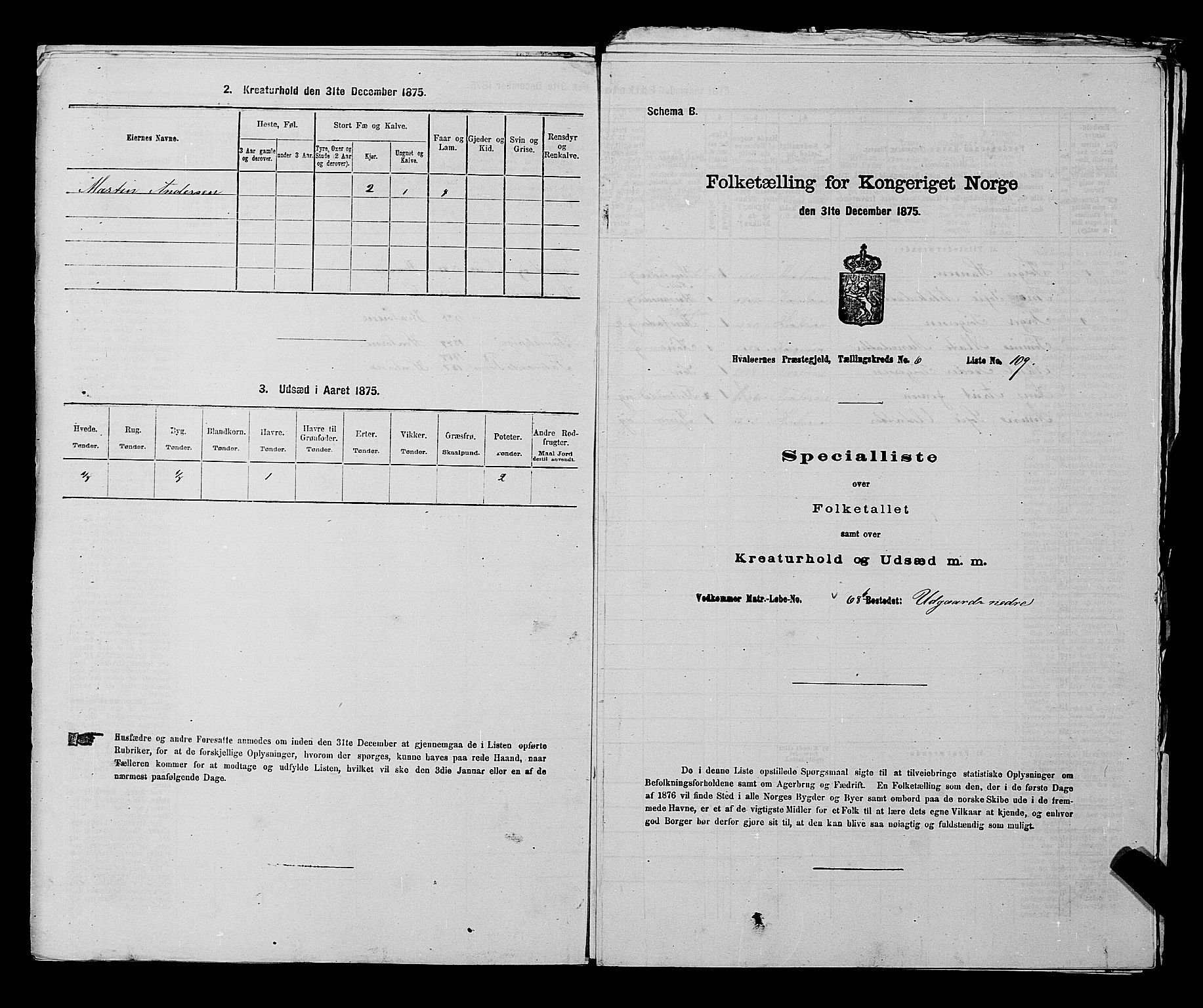 RA, 1875 census for 0111P Hvaler, 1875, p. 963