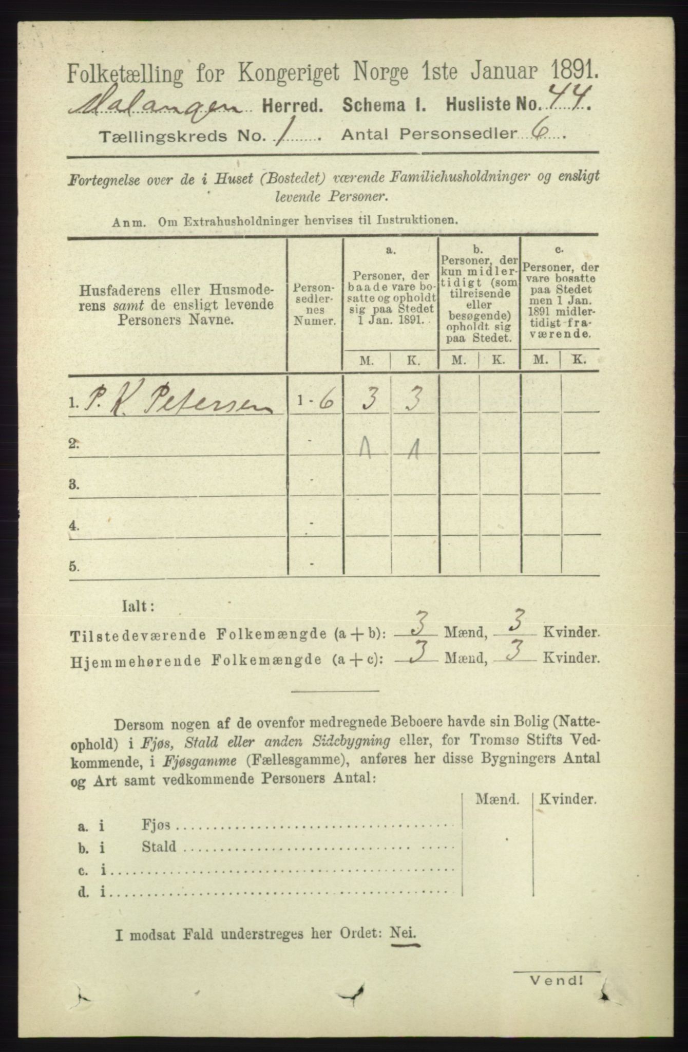 RA, 1891 census for 1932 Malangen, 1891, p. 59