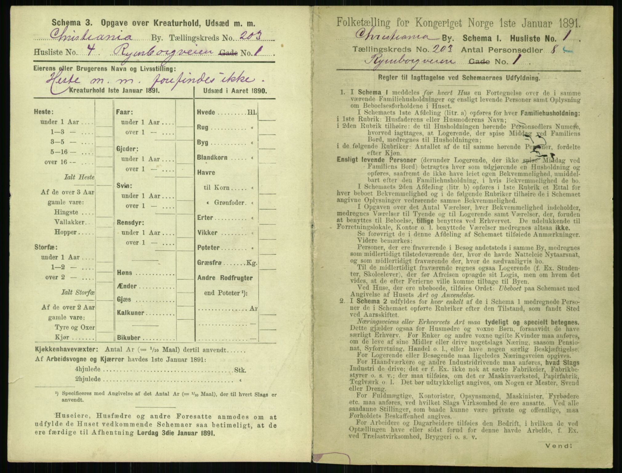 RA, 1891 census for 0301 Kristiania, 1891, p. 122046