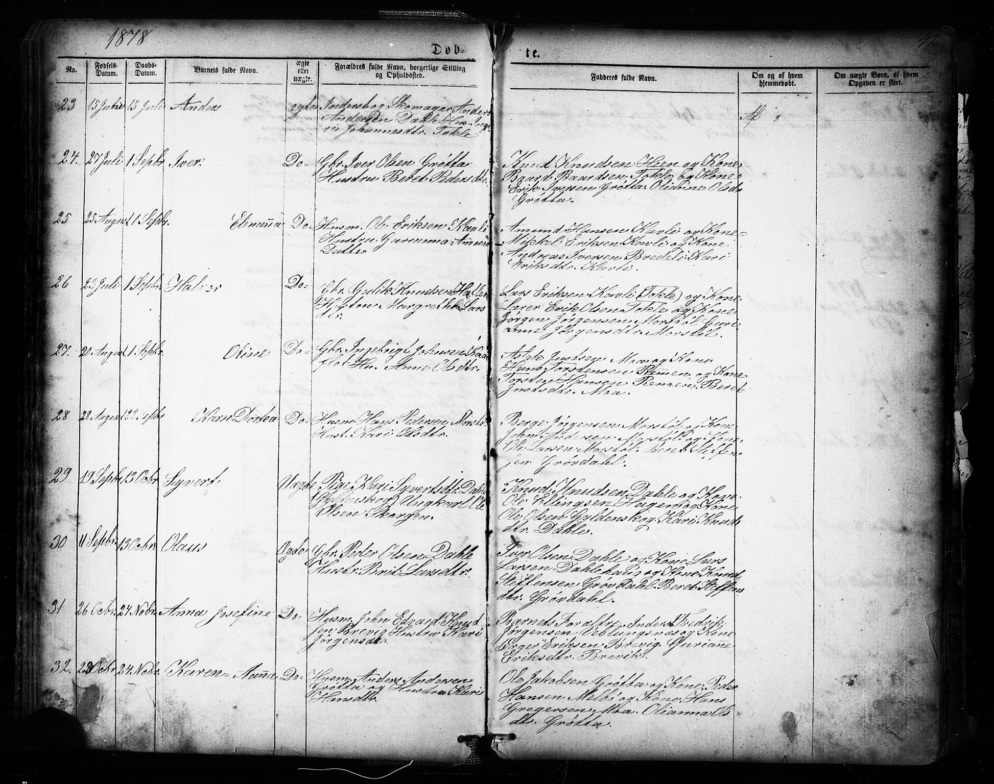 Ministerialprotokoller, klokkerbøker og fødselsregistre - Møre og Romsdal, AV/SAT-A-1454/545/L0588: Parish register (copy) no. 545C02, 1867-1902, p. 42