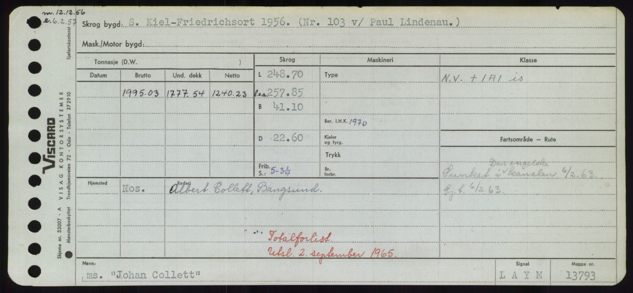 Sjøfartsdirektoratet med forløpere, Skipsmålingen, RA/S-1627/H/Hd/L0019: Fartøy, J, p. 447