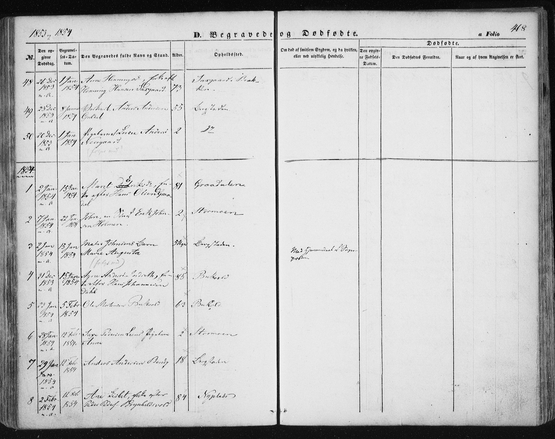 Ministerialprotokoller, klokkerbøker og fødselsregistre - Sør-Trøndelag, SAT/A-1456/681/L0931: Parish register (official) no. 681A09, 1845-1859, p. 468