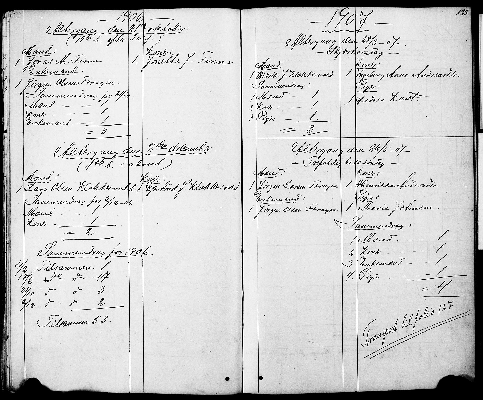 Ministerialprotokoller, klokkerbøker og fødselsregistre - Sør-Trøndelag, SAT/A-1456/683/L0949: Parish register (copy) no. 683C01, 1880-1896, p. 123