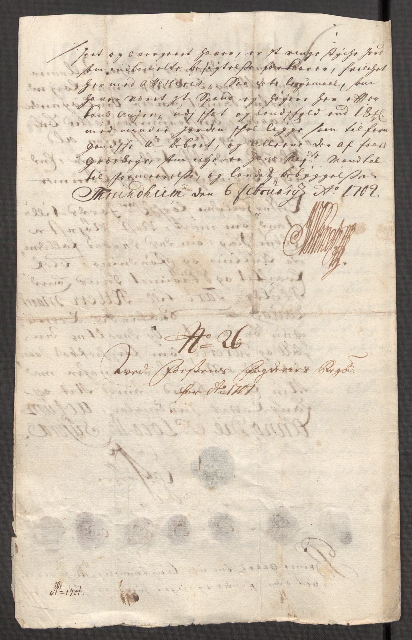 Rentekammeret inntil 1814, Reviderte regnskaper, Fogderegnskap, AV/RA-EA-4092/R57/L3854: Fogderegnskap Fosen, 1700-1701, p. 378