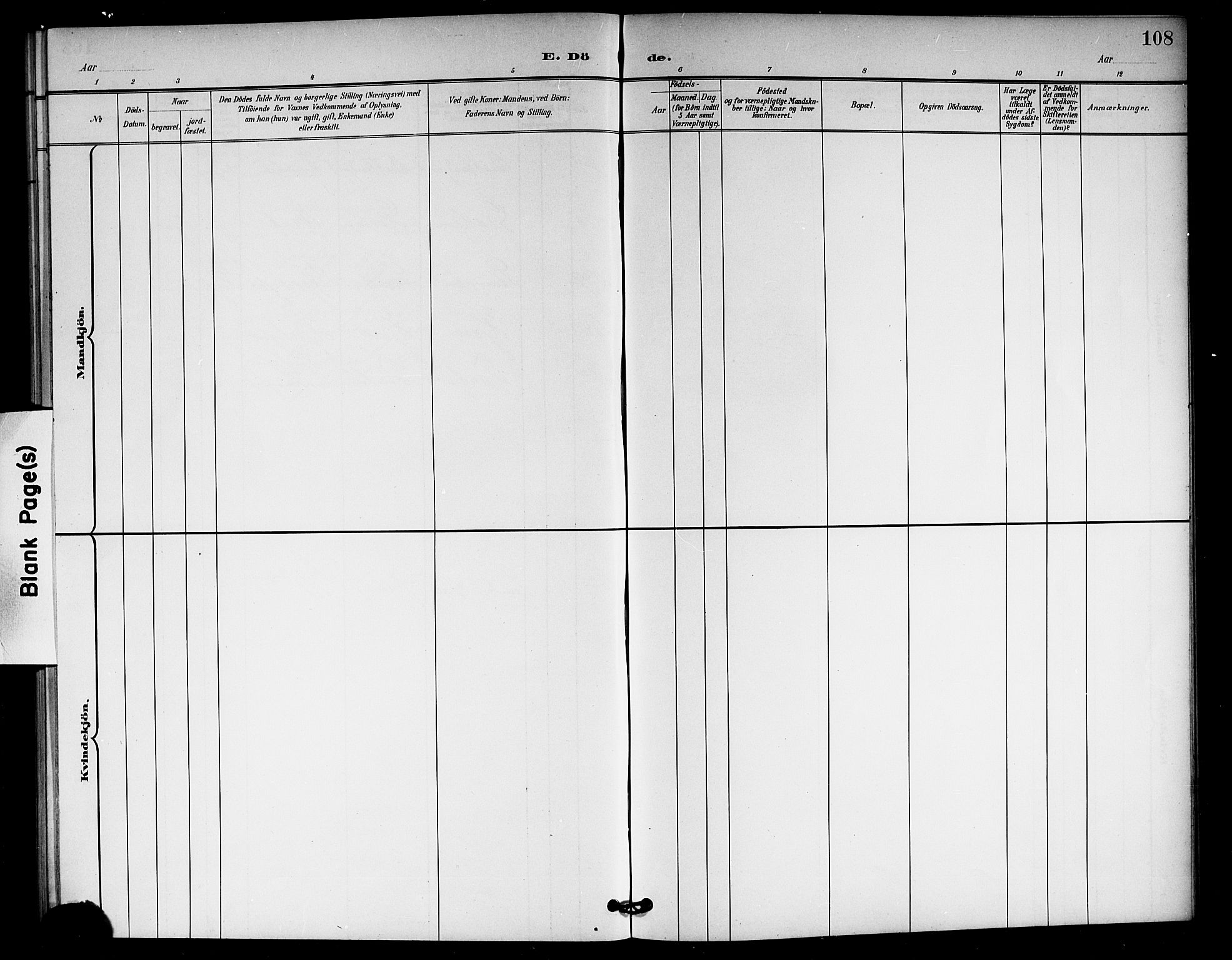 Rollag kirkebøker, AV/SAKO-A-240/G/Gb/L0003: Parish register (copy) no. II 3, 1897-1919, p. 108