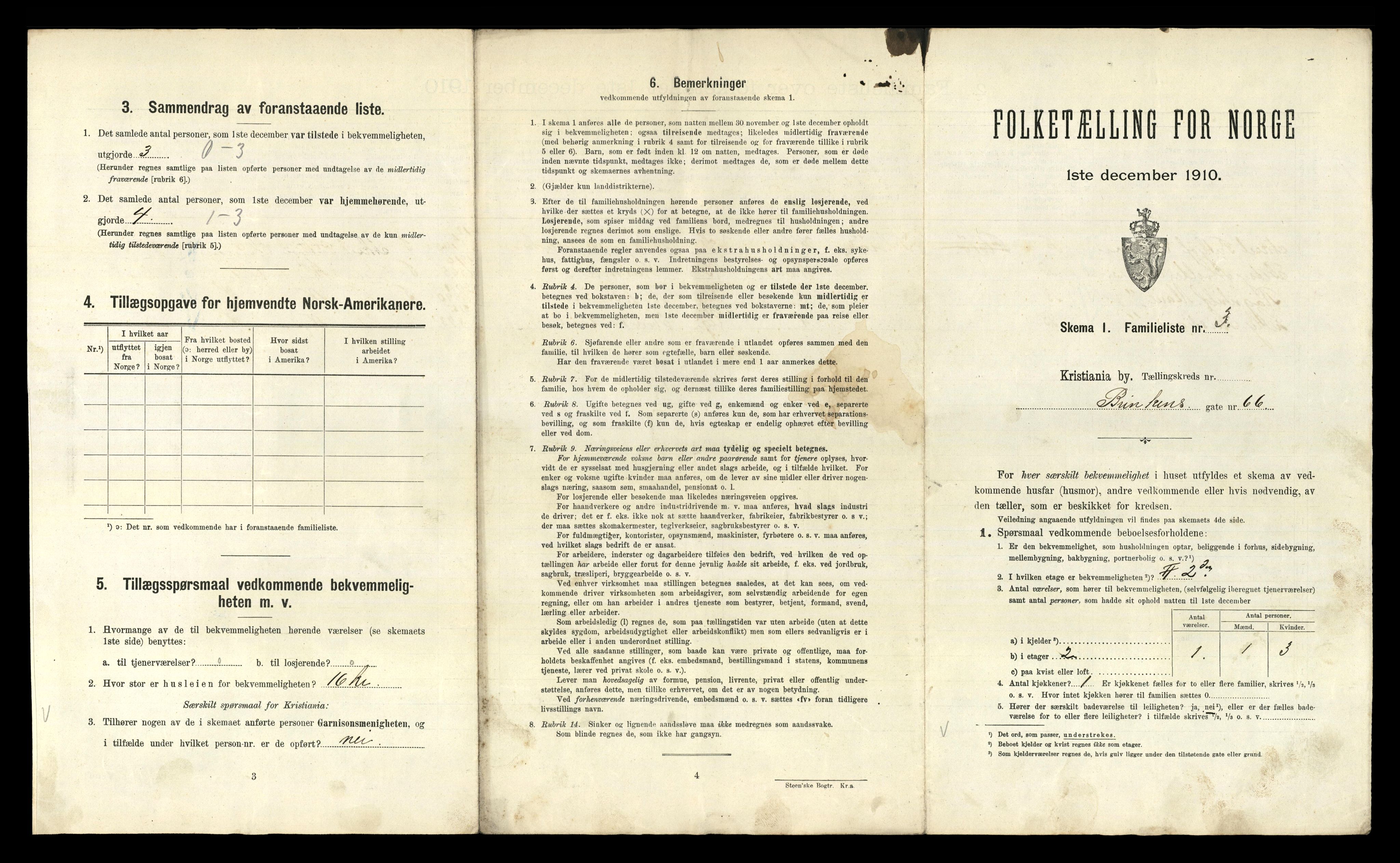 RA, 1910 census for Kristiania, 1910, p. 10253