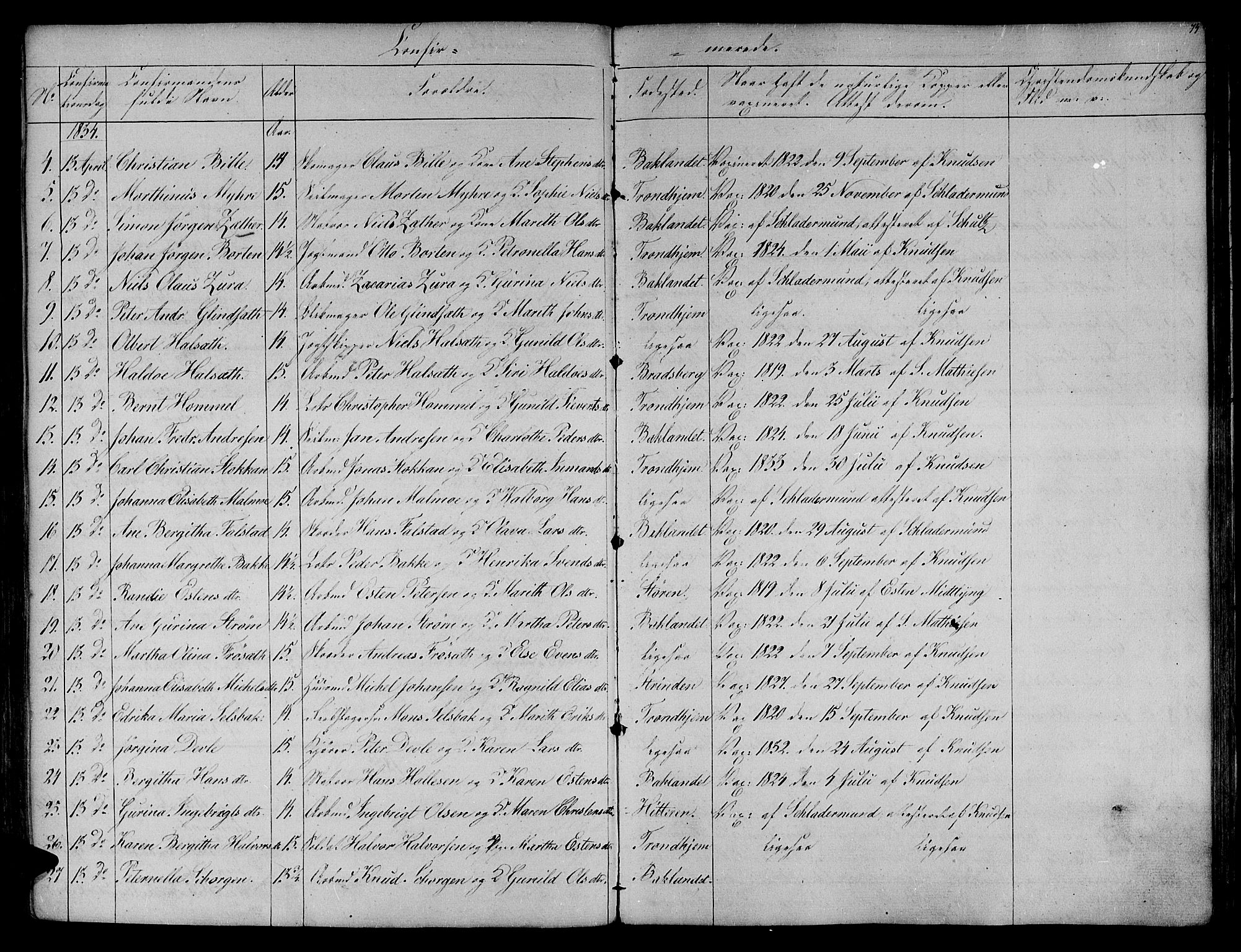 Ministerialprotokoller, klokkerbøker og fødselsregistre - Sør-Trøndelag, SAT/A-1456/604/L0182: Parish register (official) no. 604A03, 1818-1850, p. 74