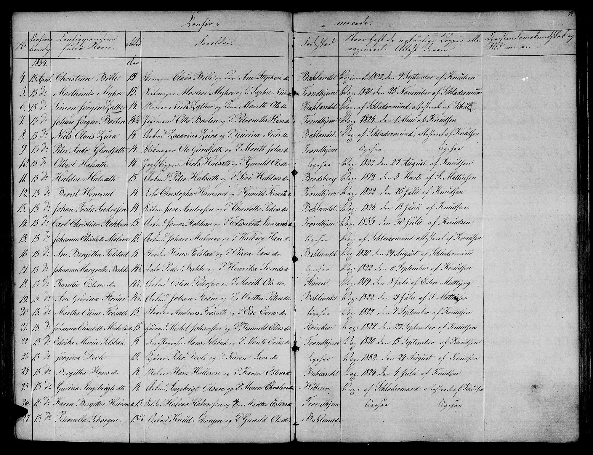 Ministerialprotokoller, klokkerbøker og fødselsregistre - Sør-Trøndelag, AV/SAT-A-1456/604/L0182: Parish register (official) no. 604A03, 1818-1850, p. 74