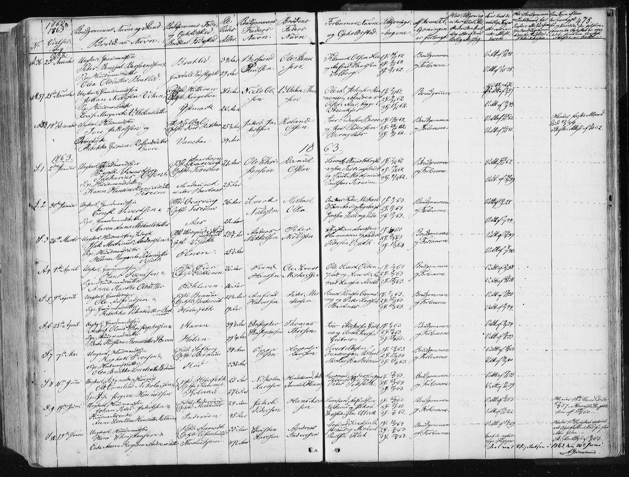 Ministerialprotokoller, klokkerbøker og fødselsregistre - Nord-Trøndelag, SAT/A-1458/741/L0393: Parish register (official) no. 741A07, 1849-1863, p. 475