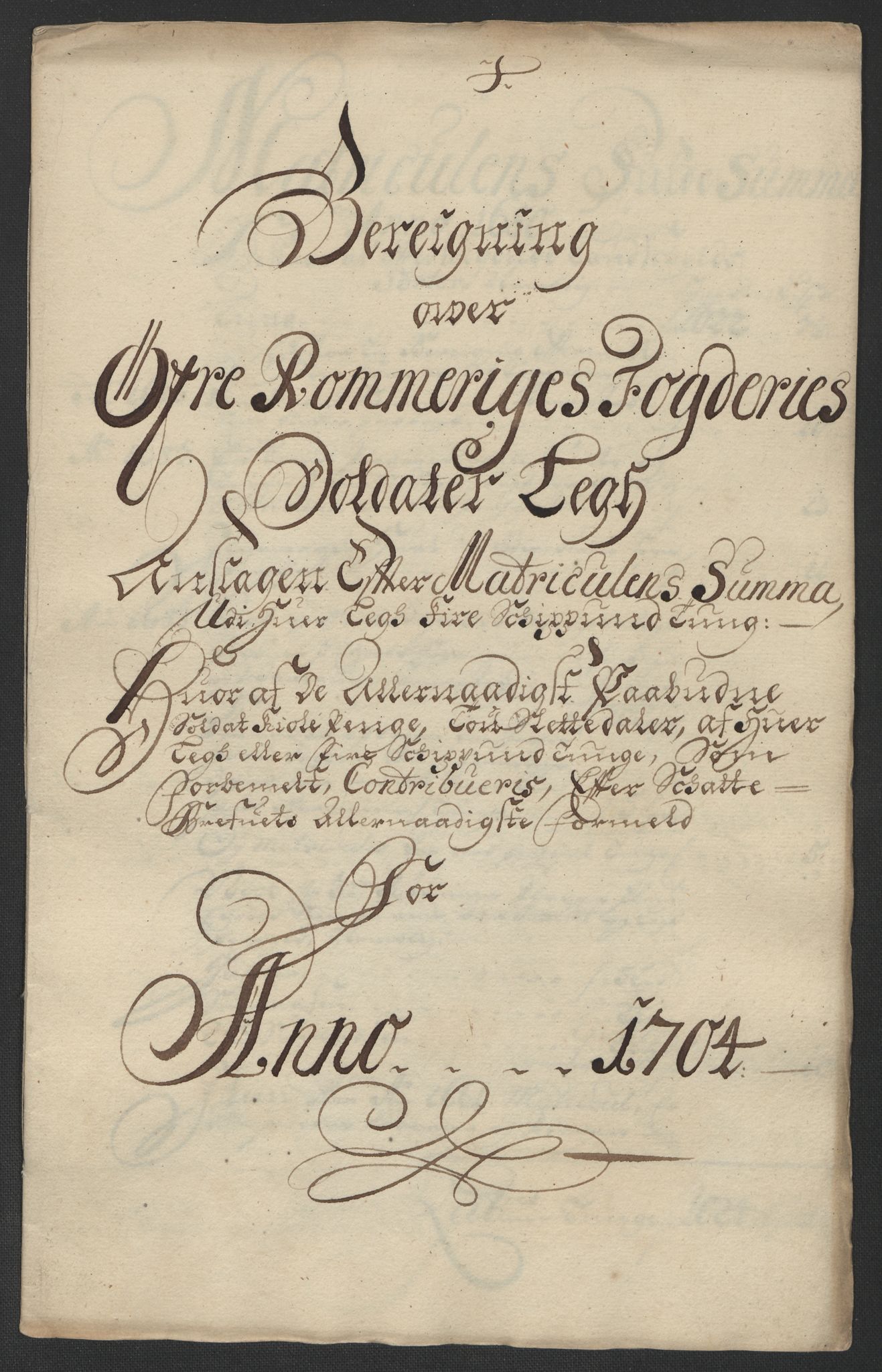 Rentekammeret inntil 1814, Reviderte regnskaper, Fogderegnskap, RA/EA-4092/R12/L0717: Fogderegnskap Øvre Romerike, 1704-1705, p. 198