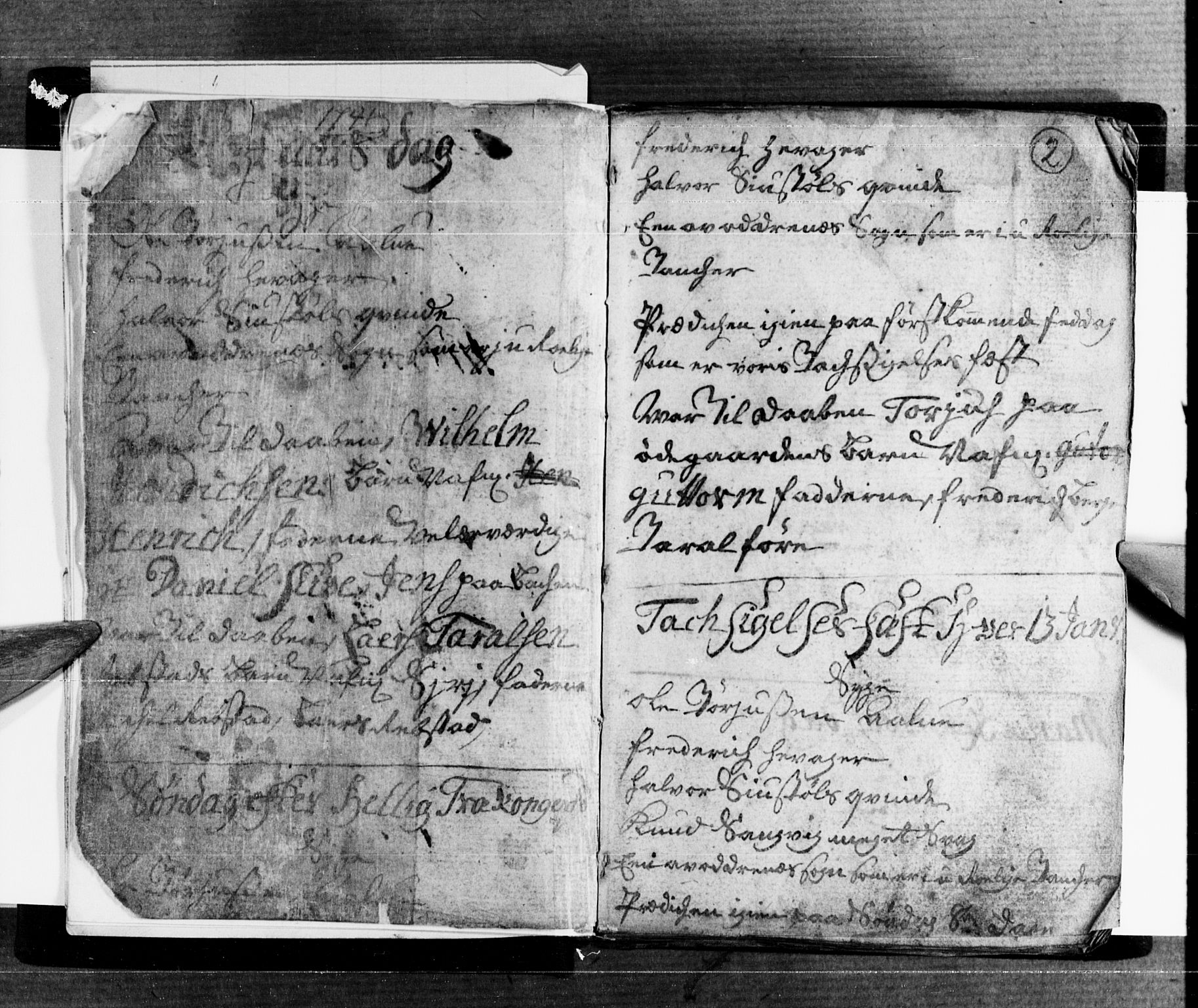 Søgne sokneprestkontor, SAK/1111-0037/F/Fa/Fab/L0002: Parish register (official) no. A 2, 1741-1750, p. 2