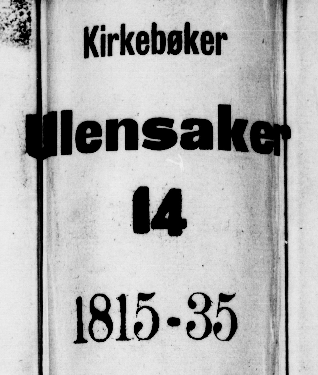 Ullensaker prestekontor Kirkebøker, AV/SAO-A-10236a/F/Fa/L0013: Parish register (official) no. I 13, 1815-1835