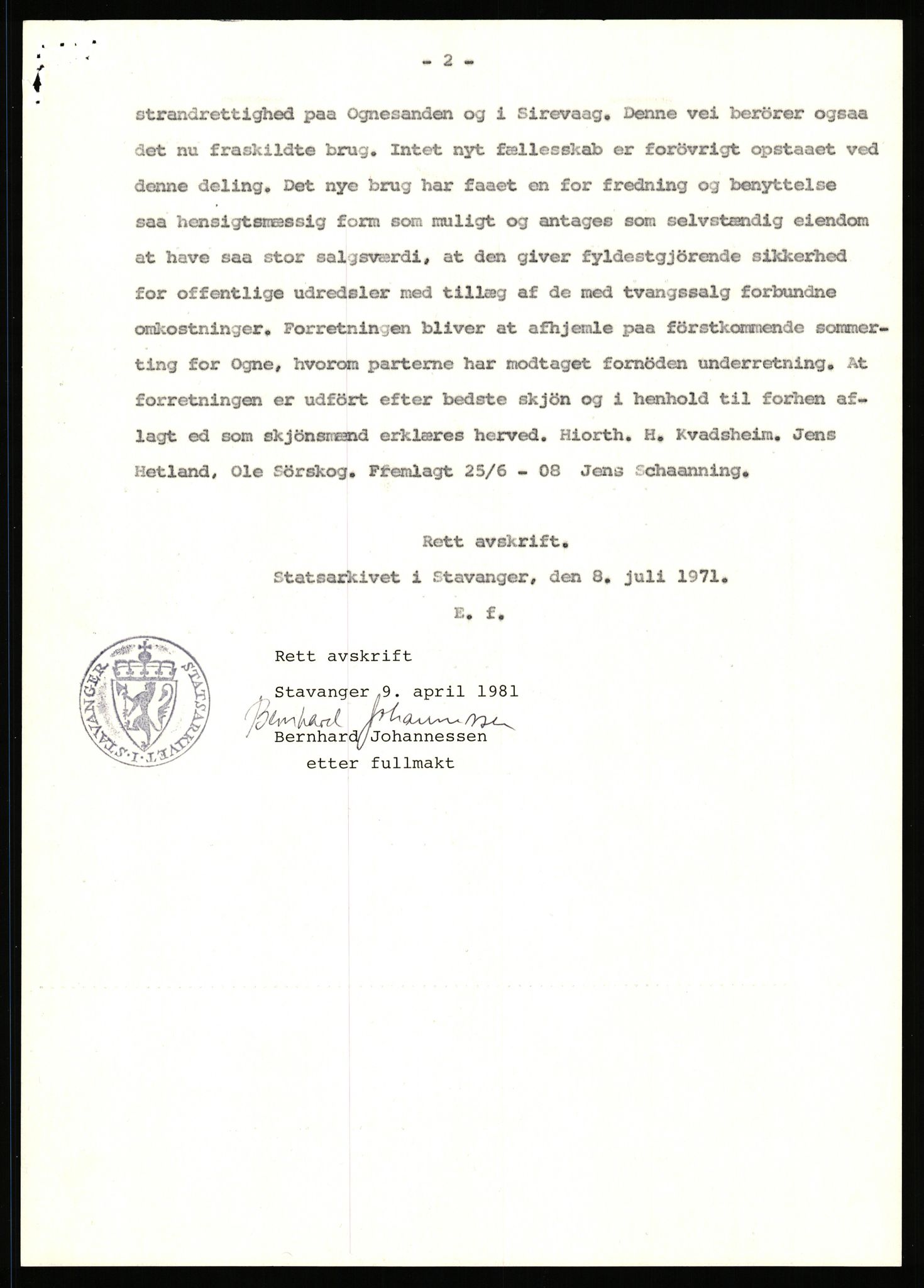 Statsarkivet i Stavanger, AV/SAST-A-101971/03/Y/Yj/L0065: Avskrifter sortert etter gårdsnavn: Odland i Varhaug - Osnes, 1750-1930, p. 170