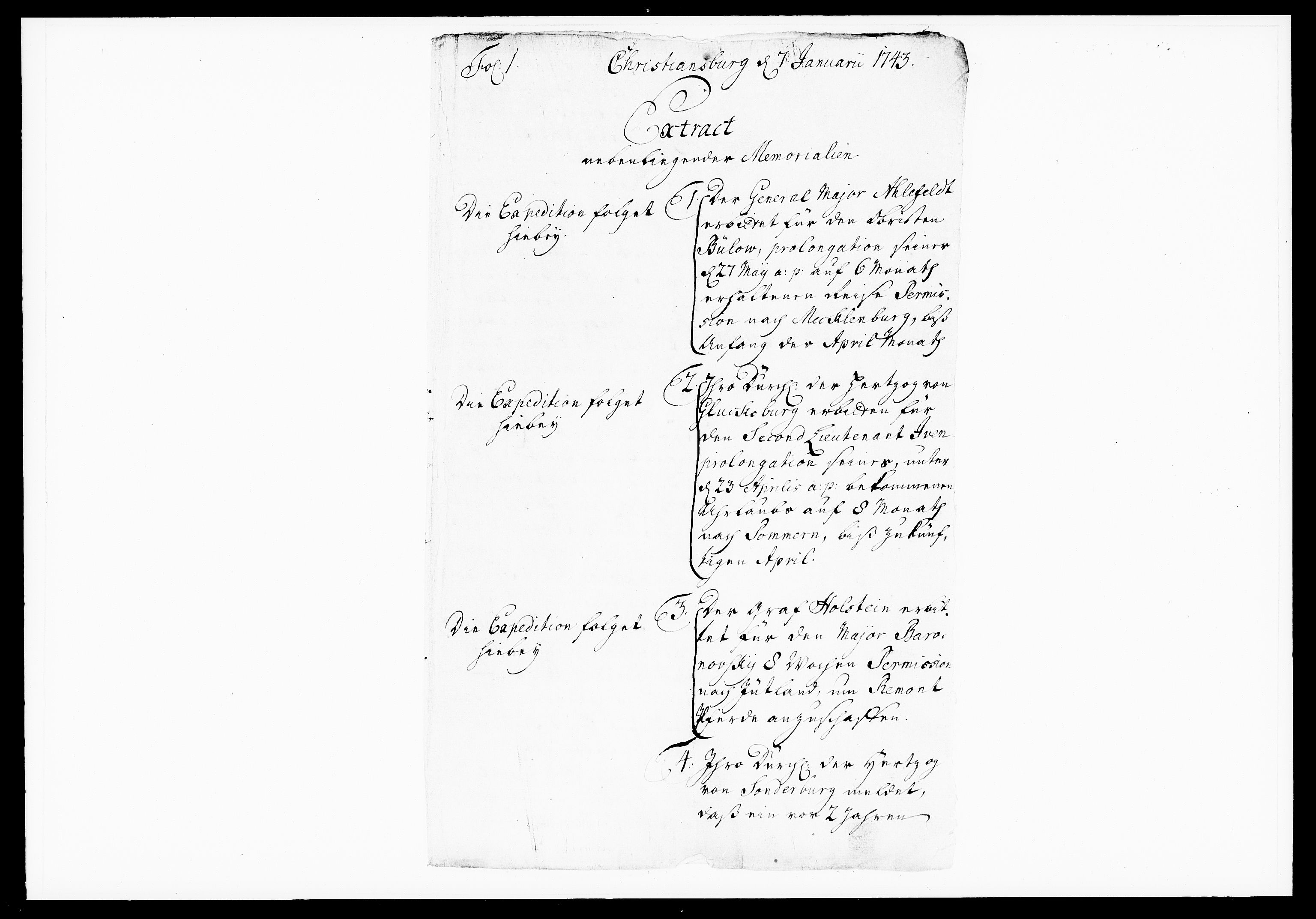 Krigskollegiet, Krigskancelliet, DRA/A-0006/-/1176-1181: Refererede sager, 1743, p. 2