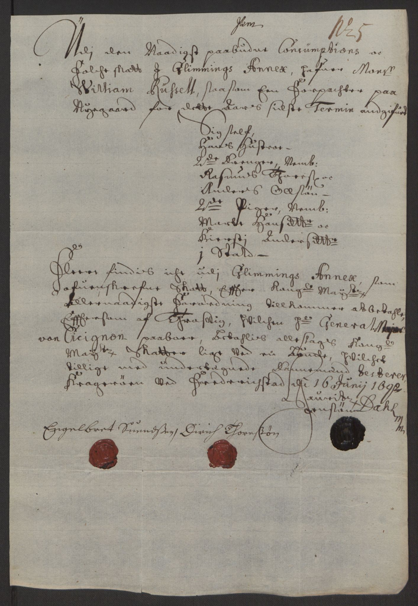 Rentekammeret inntil 1814, Reviderte regnskaper, Fogderegnskap, AV/RA-EA-4092/R03/L0120: Fogderegnskap Onsøy, Tune, Veme og Åbygge fogderi, 1692-1693, p. 164