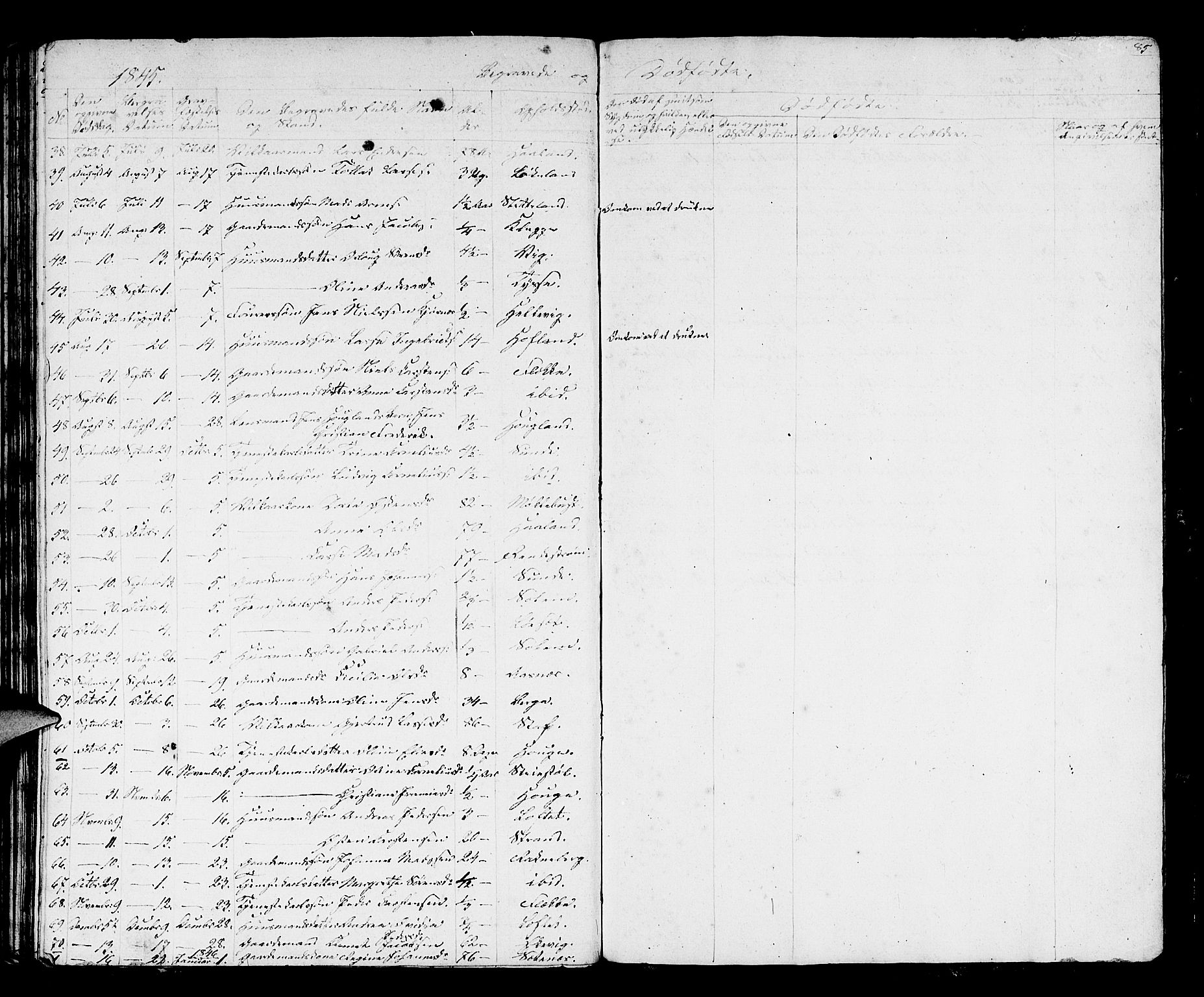 Fjaler sokneprestembete, AV/SAB-A-79801/H/Hab/Haba/L0001: Parish register (copy) no. A 1, 1836-1846, p. 85