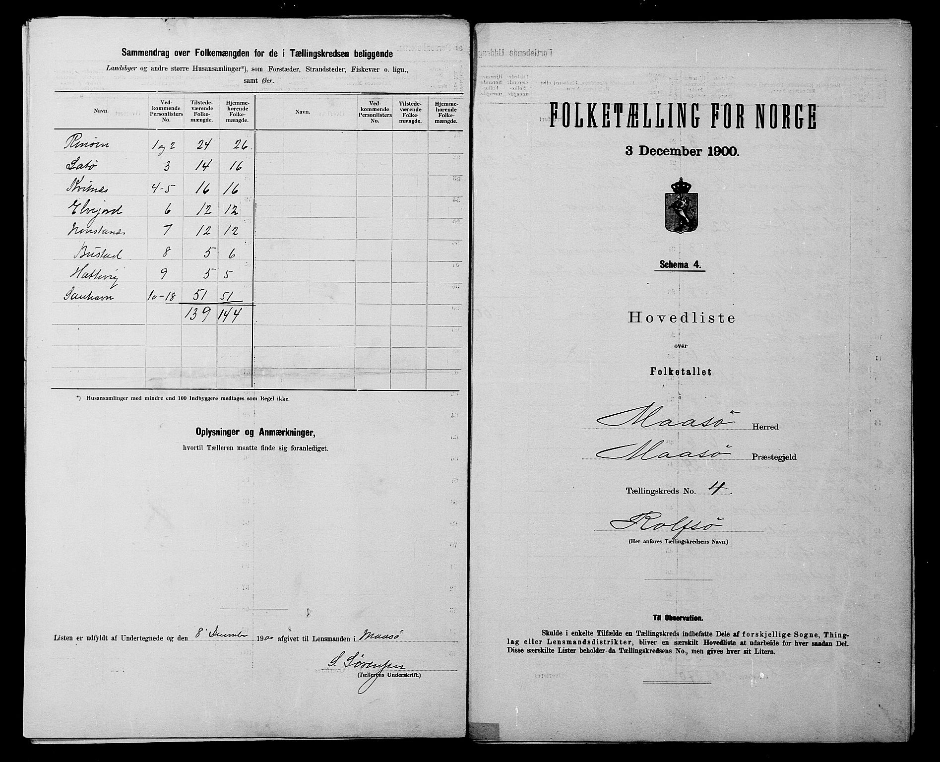 SATØ, 1900 census for Måsøy, 1900, p. 10