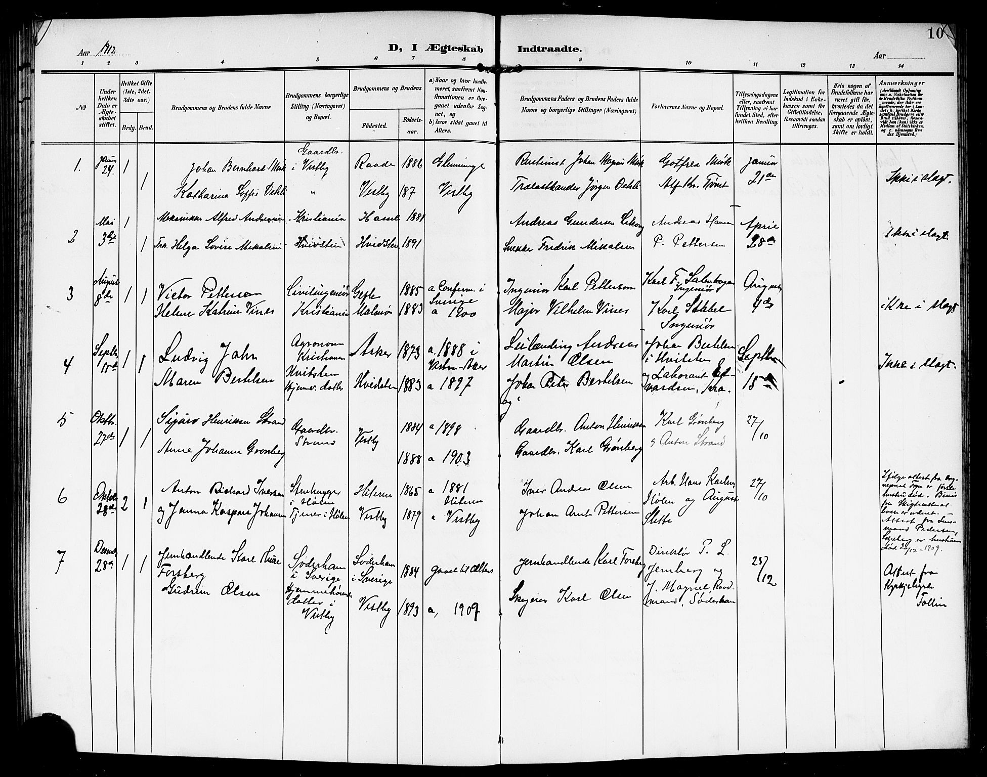Vestby prestekontor Kirkebøker, AV/SAO-A-10893/G/Ga/L0002: Parish register (copy) no. I 2, 1903-1916, p. 107