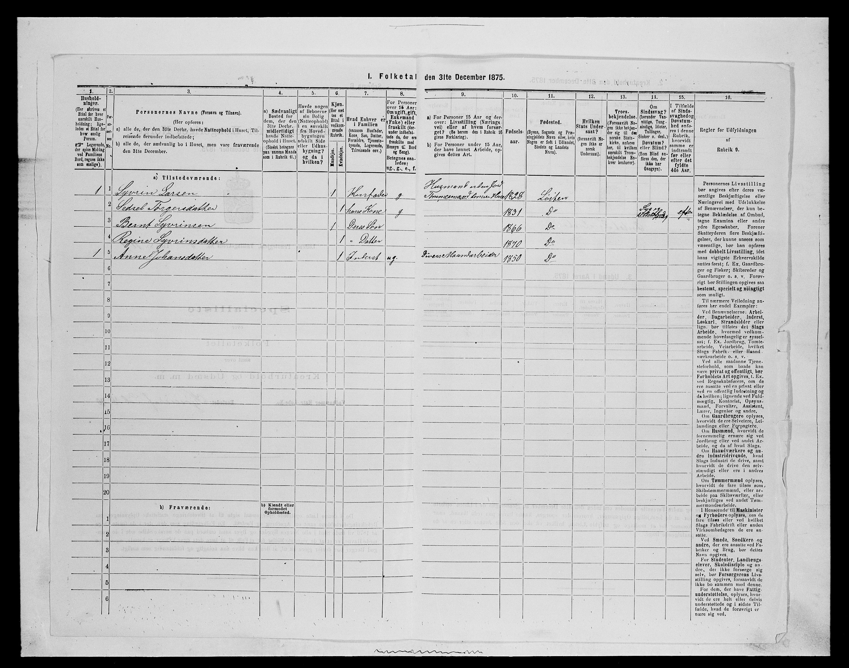 SAH, 1875 census for 0415P Løten, 1875, p. 1469