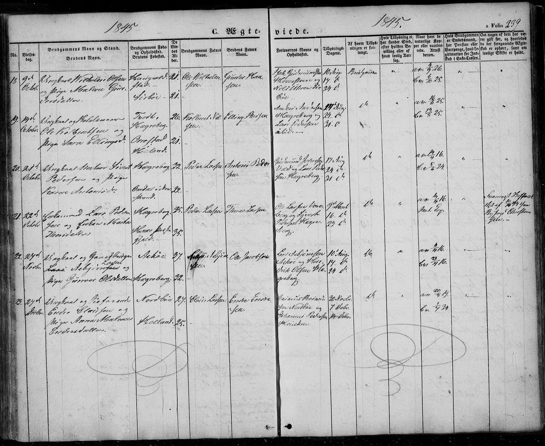 Rennesøy sokneprestkontor, AV/SAST-A -101827/H/Ha/Haa/L0005: Parish register (official) no. A 5, 1838-1859, p. 239