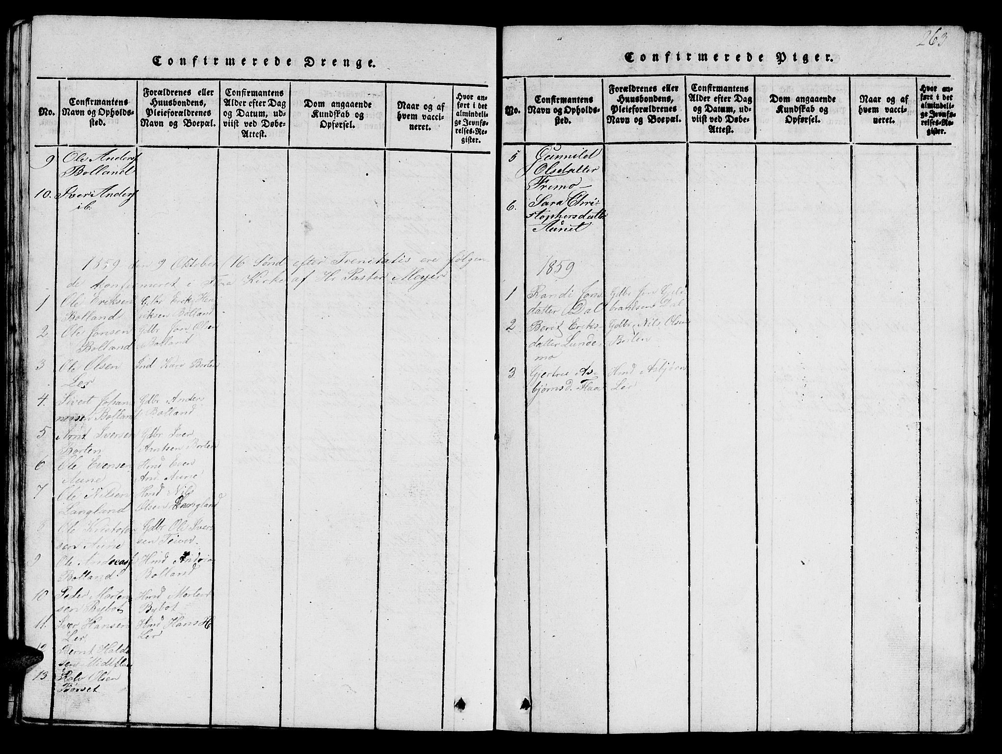 Ministerialprotokoller, klokkerbøker og fødselsregistre - Sør-Trøndelag, SAT/A-1456/693/L1121: Parish register (copy) no. 693C02, 1816-1869, p. 263