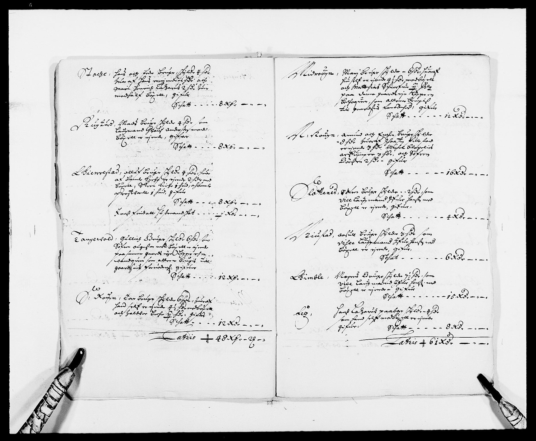 Rentekammeret inntil 1814, Reviderte regnskaper, Fogderegnskap, AV/RA-EA-4092/R34/L2042: Fogderegnskap Bamble, 1673-1675, p. 284