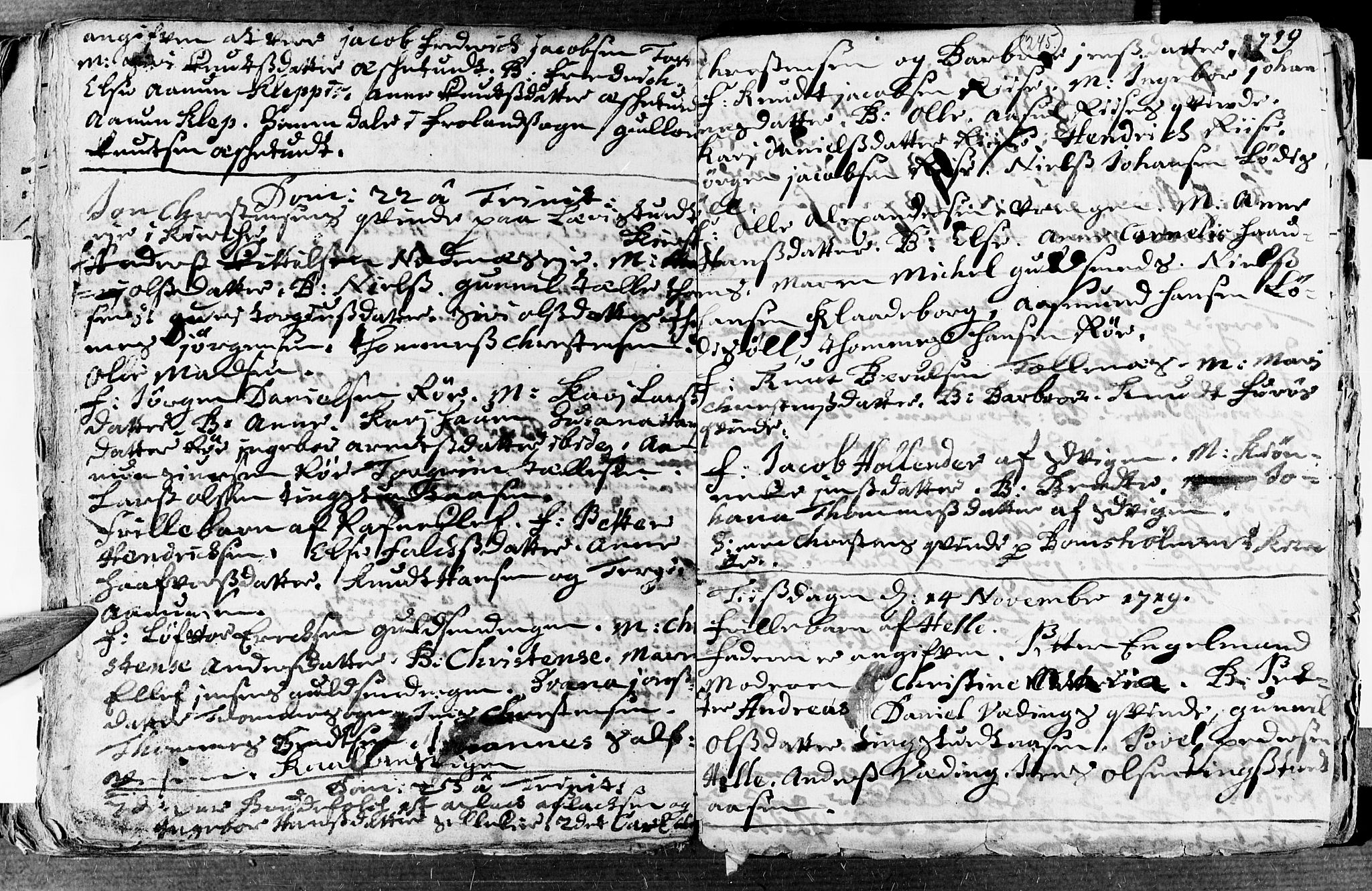 Øyestad sokneprestkontor, AV/SAK-1111-0049/F/Fa/L0002: Parish register (official) no. A 2, 1692-1722, p. 245