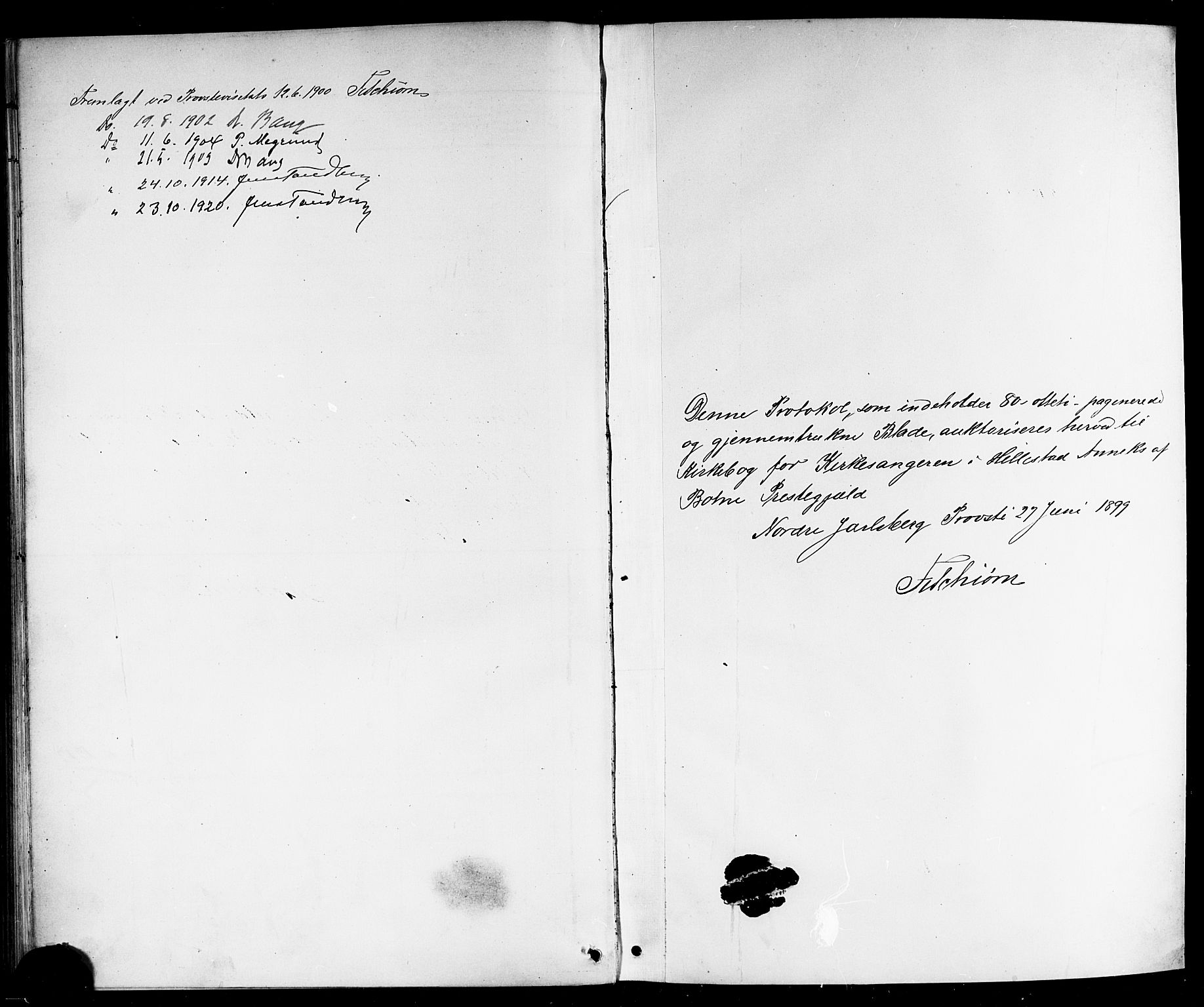 Botne kirkebøker, SAKO/A-340/G/Gb/L0004: Parish register (copy) no. II 3, 1899-1917