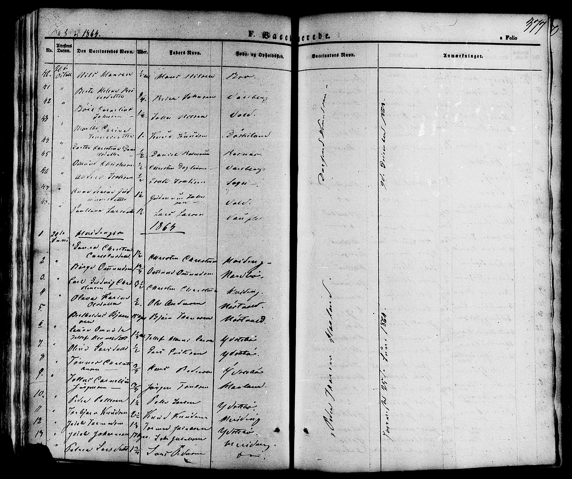 Rennesøy sokneprestkontor, SAST/A -101827/H/Ha/Haa/L0006: Parish register (official) no. A 6, 1860-1878, p. 377