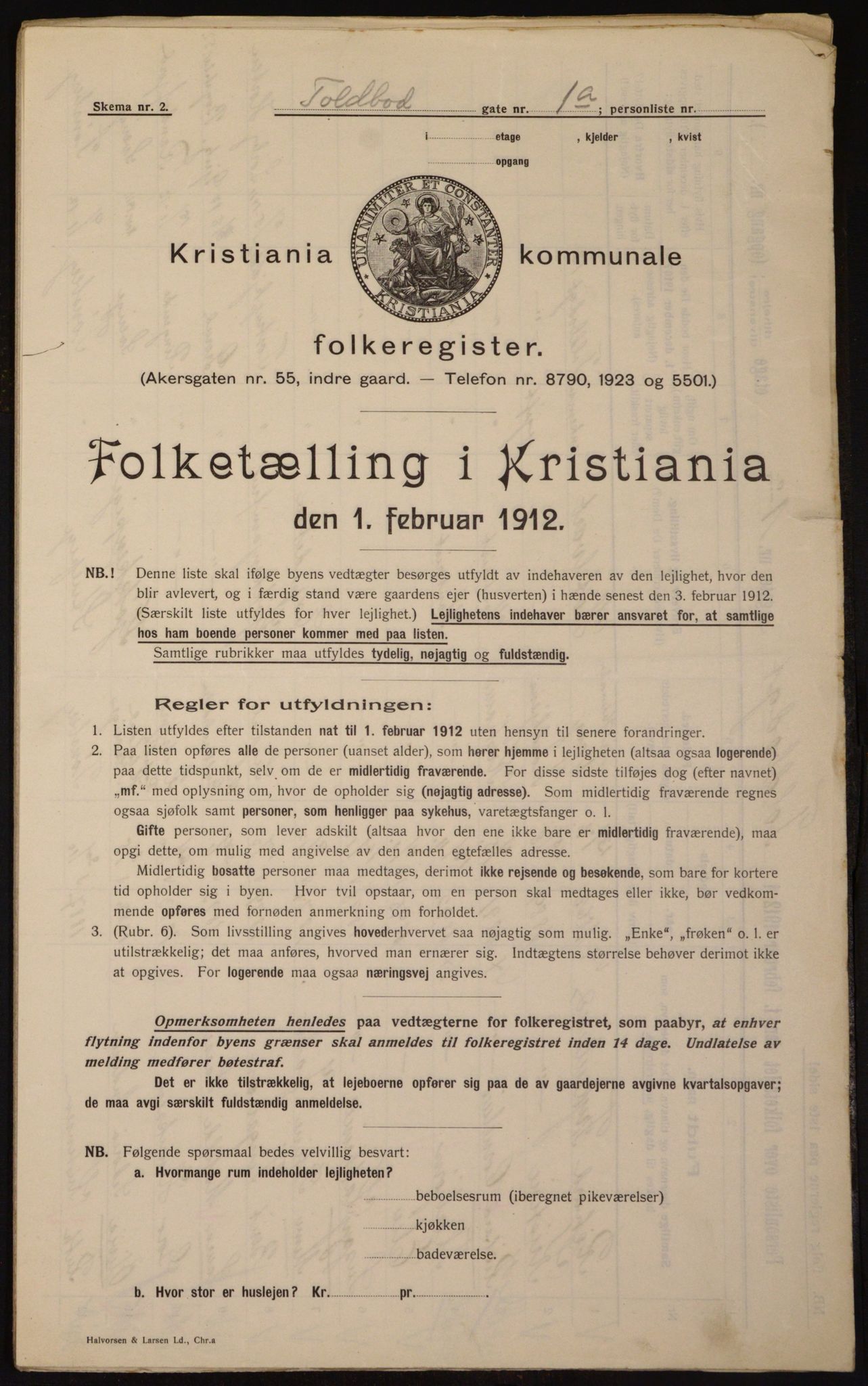 OBA, Municipal Census 1912 for Kristiania, 1912, p. 113080