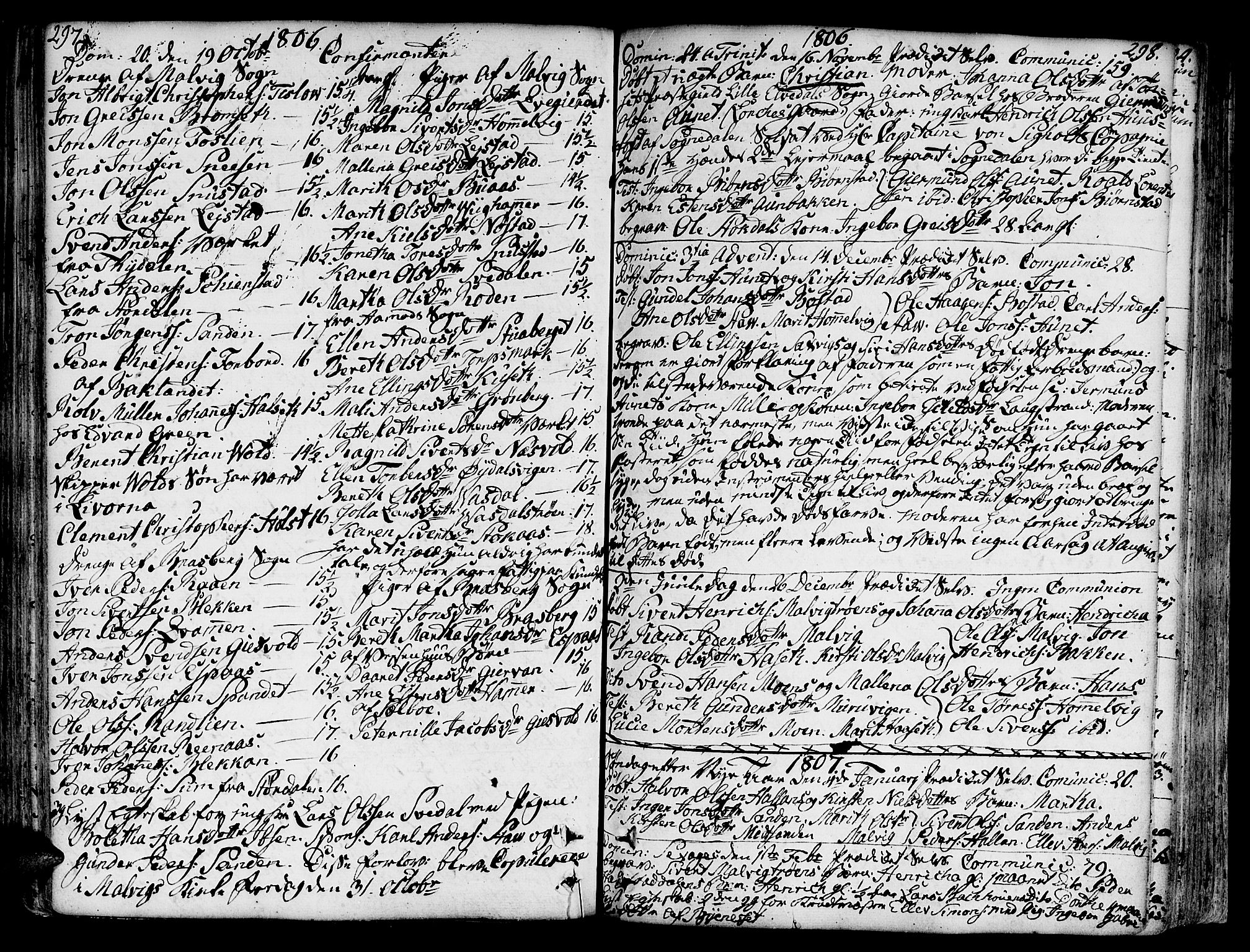Ministerialprotokoller, klokkerbøker og fødselsregistre - Sør-Trøndelag, SAT/A-1456/606/L0281: Parish register (official) no. 606A02 /2, 1781-1817, p. 297-298