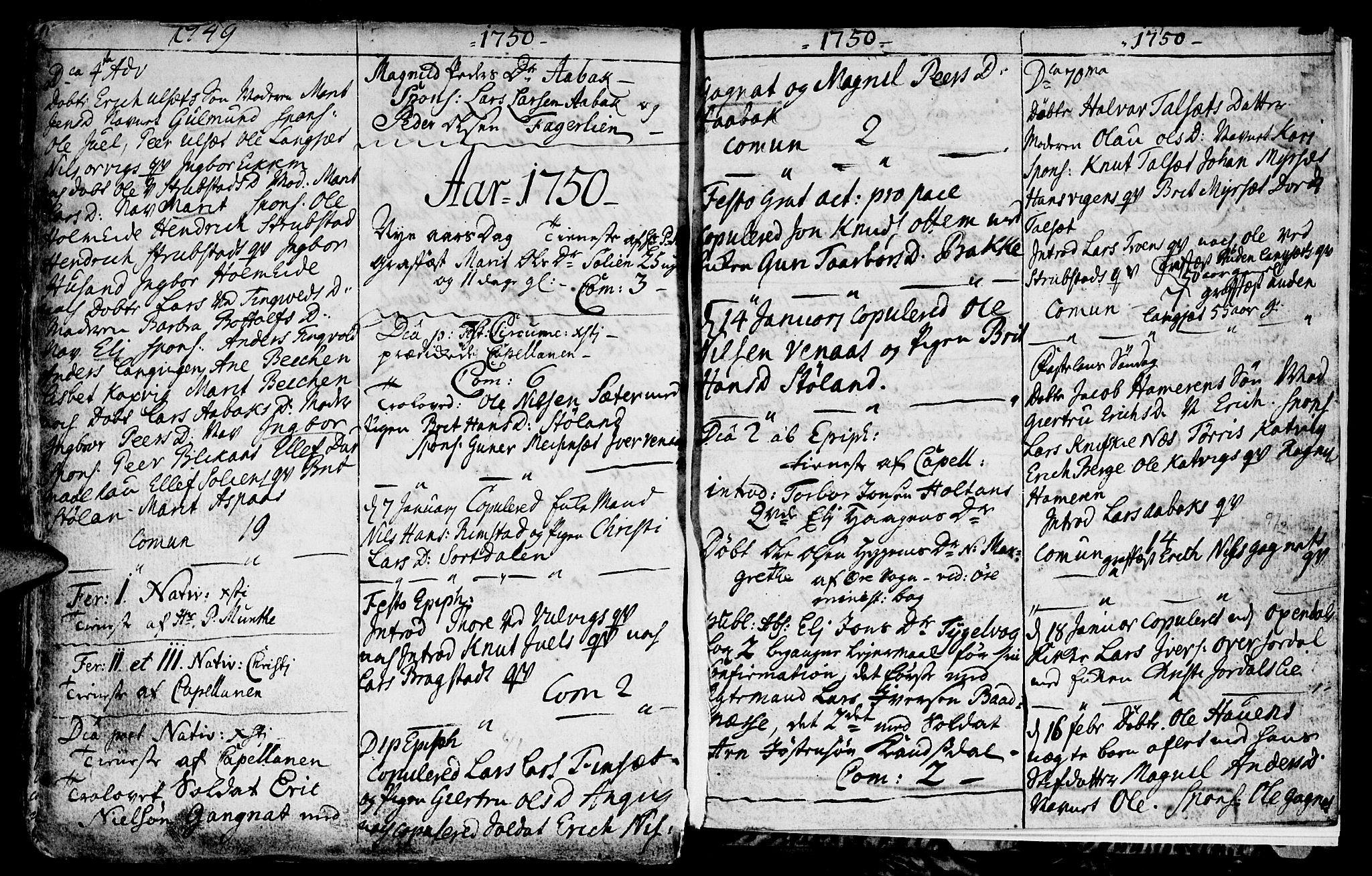 Ministerialprotokoller, klokkerbøker og fødselsregistre - Møre og Romsdal, AV/SAT-A-1454/586/L0978: Parish register (official) no. 586A04, 1732-1751