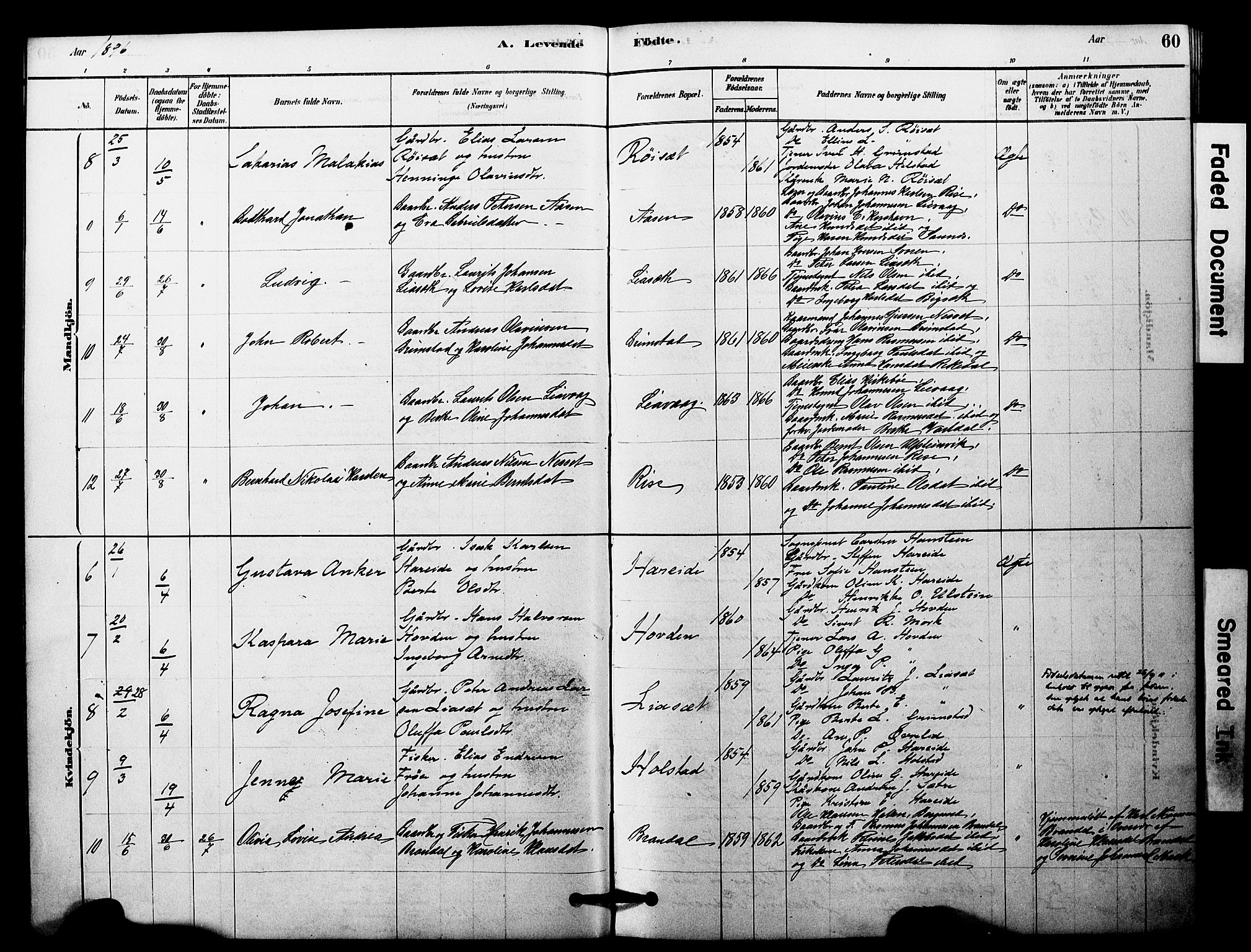 Ministerialprotokoller, klokkerbøker og fødselsregistre - Møre og Romsdal, AV/SAT-A-1454/510/L0122: Parish register (official) no. 510A02, 1878-1897, p. 60