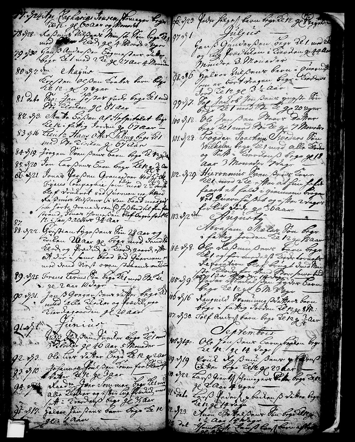 Skien kirkebøker, SAKO/A-302/F/Fa/L0002: Parish register (official) no. 2, 1716-1757, p. 195