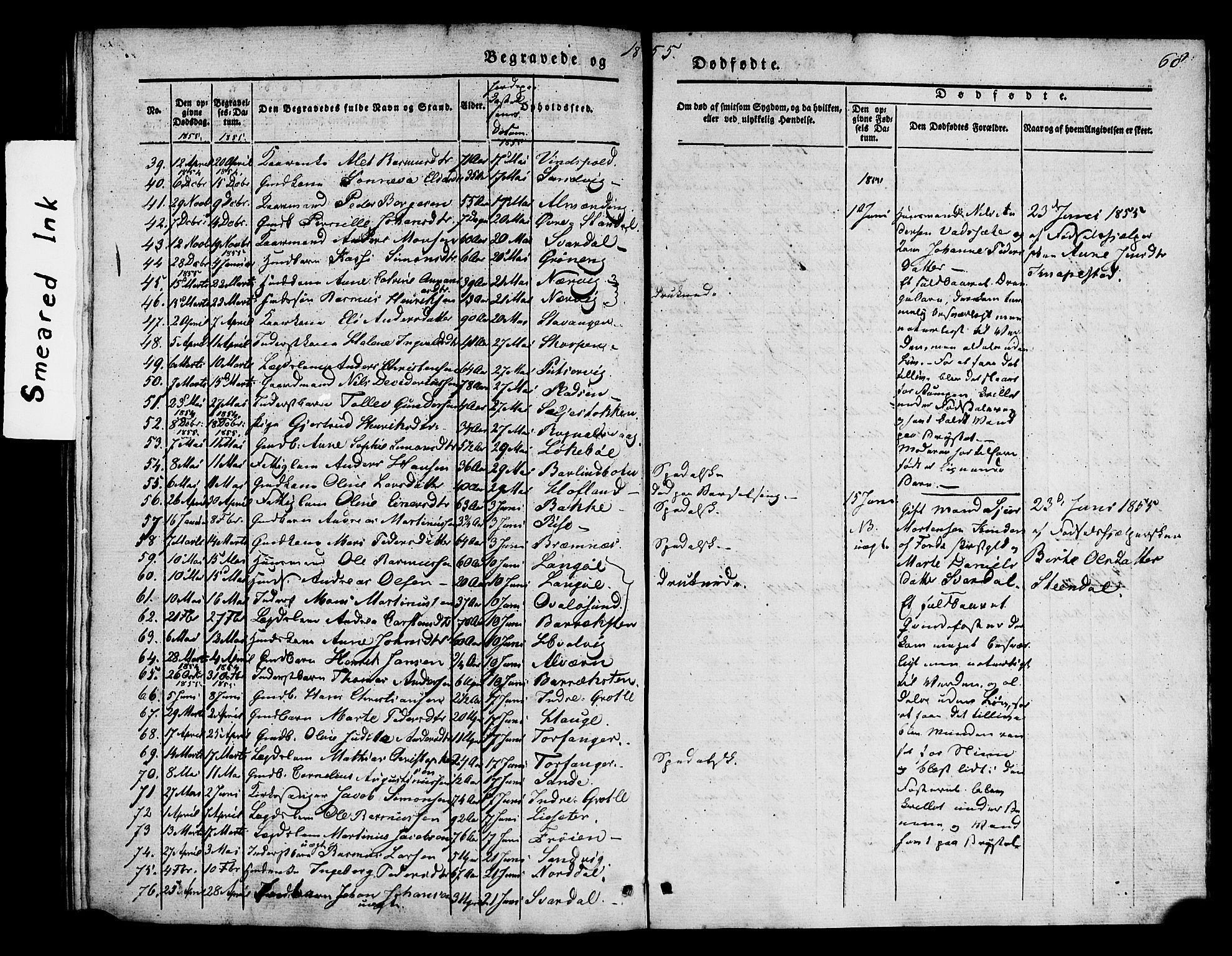 Kinn sokneprestembete, AV/SAB-A-80801/H/Haa/Haaa/L0011: Parish register (official) no. A 11, 1841-1855, p. 68