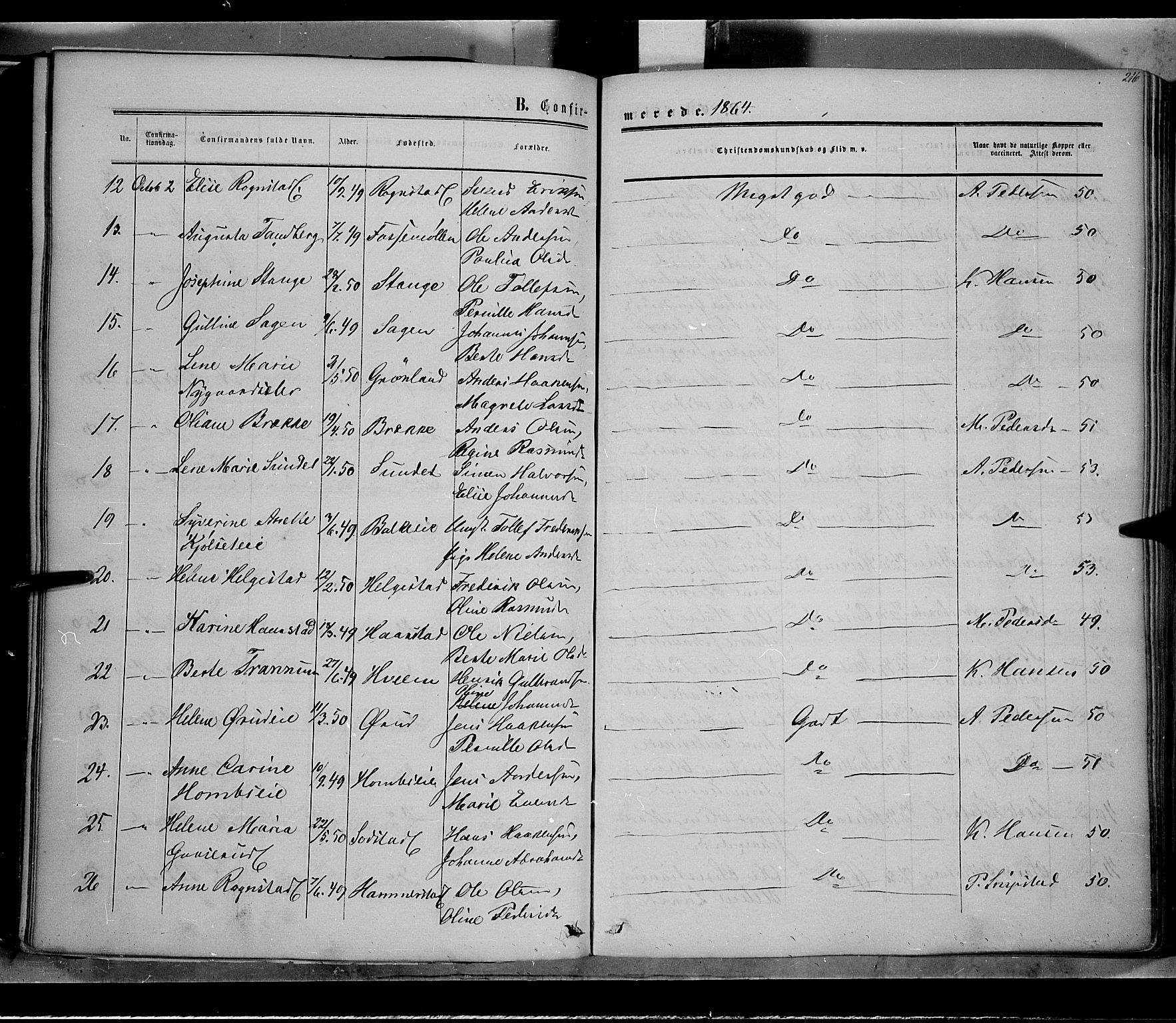 Østre Toten prestekontor, AV/SAH-PREST-104/H/Ha/Haa/L0004: Parish register (official) no. 4, 1857-1865, p. 216