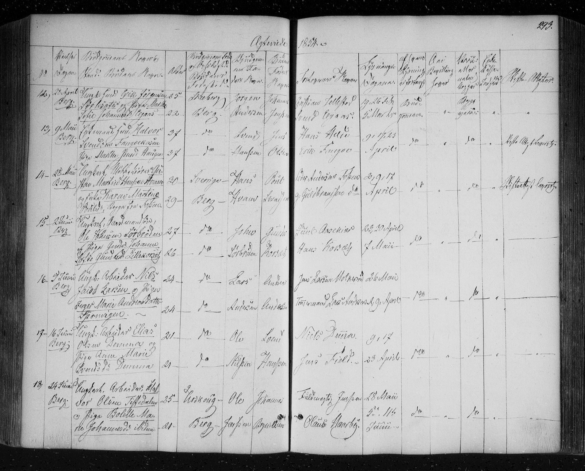 Berg prestekontor Kirkebøker, AV/SAO-A-10902/F/Fa/L0004: Parish register (official) no. I 4, 1843-1860, p. 293