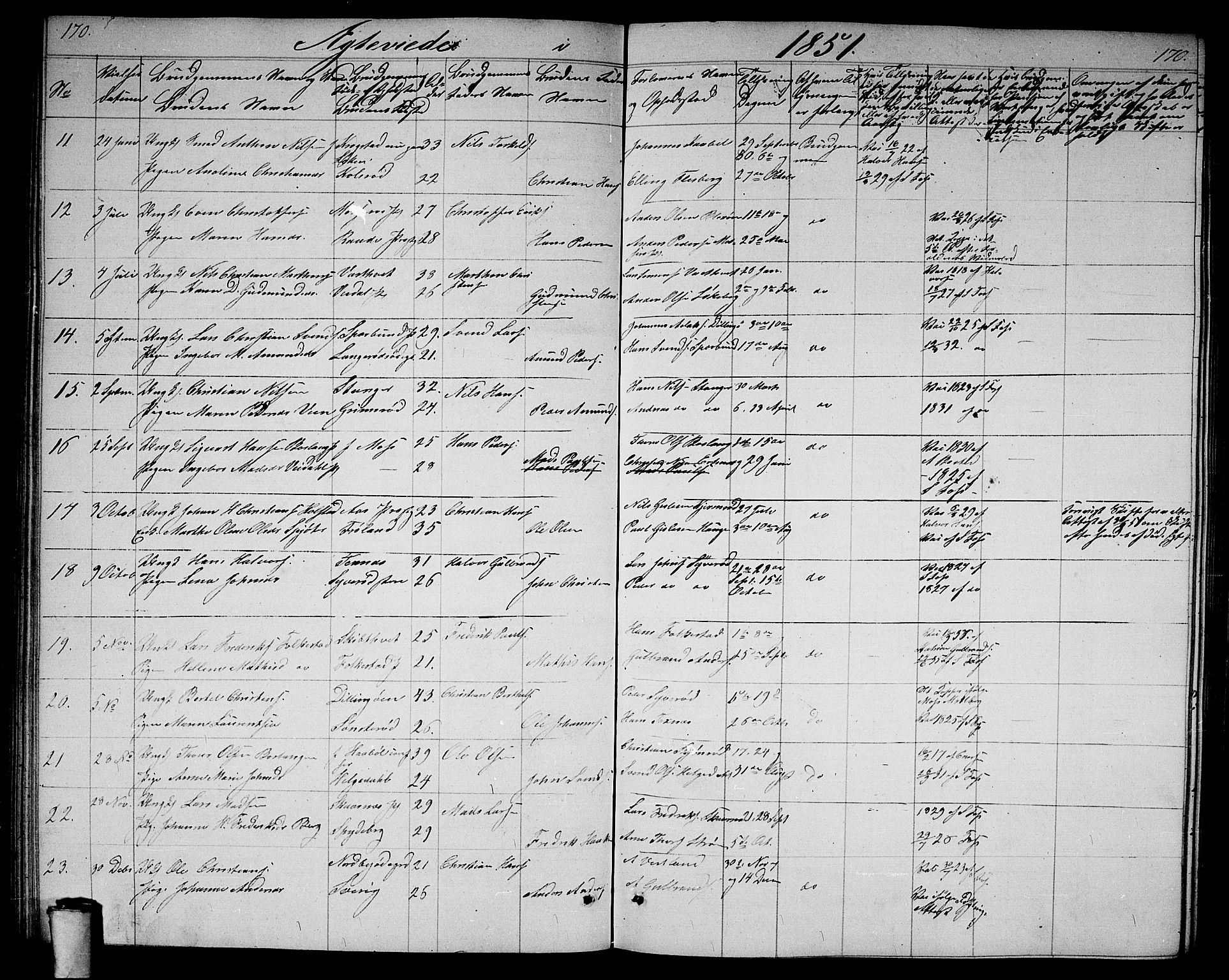 Våler prestekontor Kirkebøker, AV/SAO-A-11083/G/Ga/L0002: Parish register (copy) no. I 2, 1839-1860, p. 170