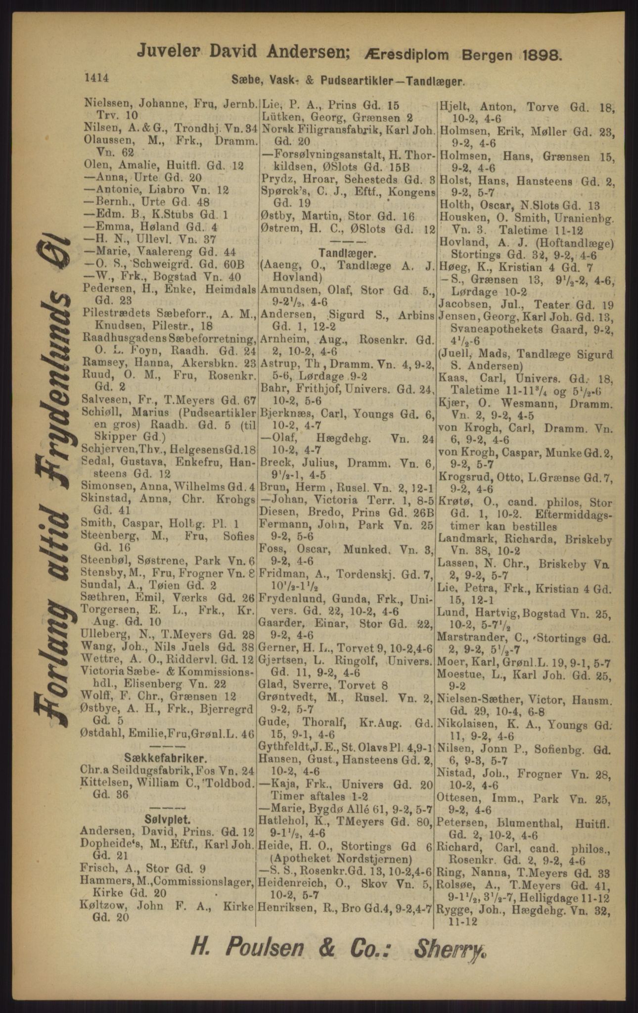 Kristiania/Oslo adressebok, PUBL/-, 1902, p. 1414