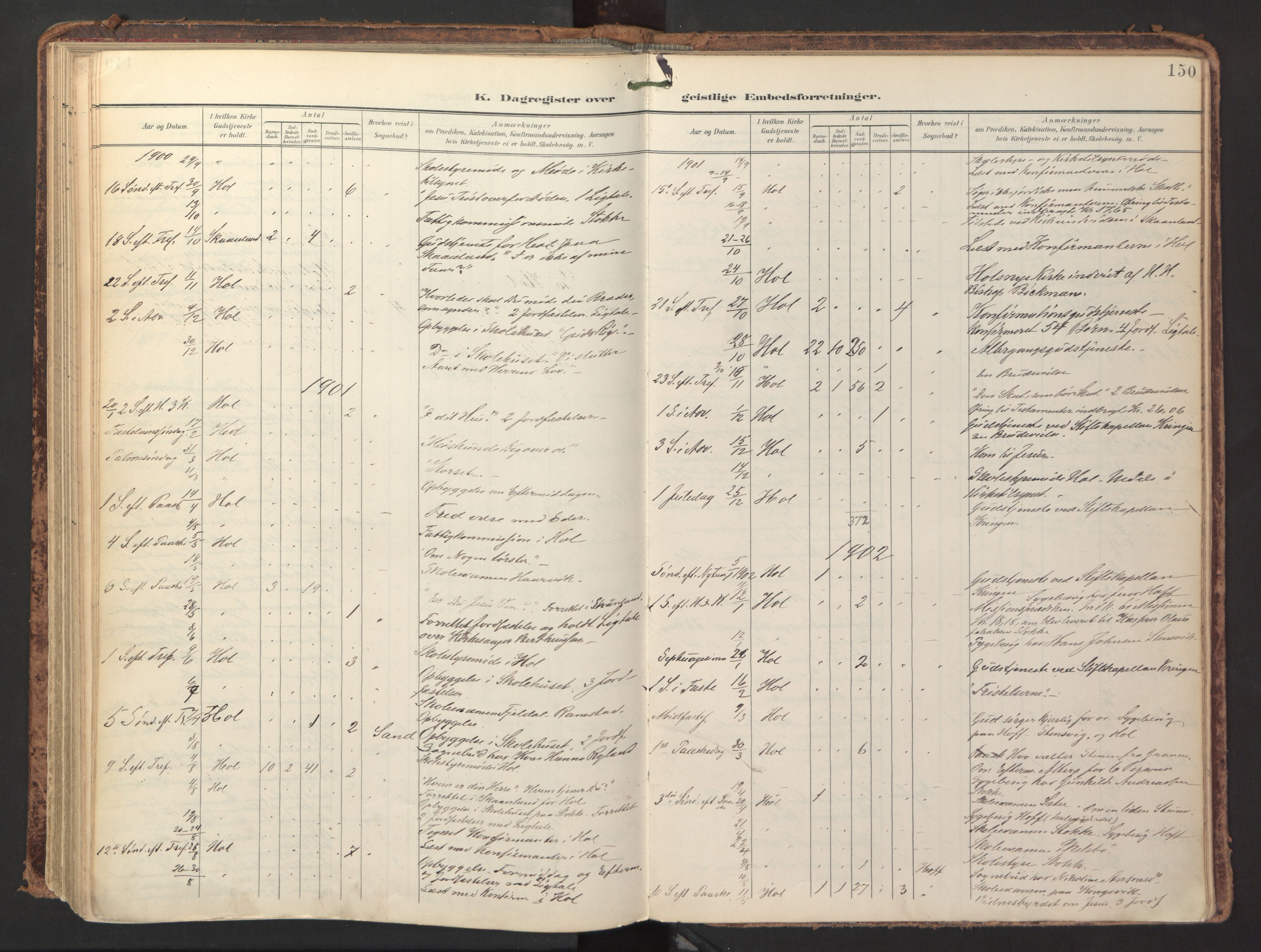 Ministerialprotokoller, klokkerbøker og fødselsregistre - Nordland, AV/SAT-A-1459/865/L0926: Parish register (official) no. 865A04, 1897-1912, p. 150