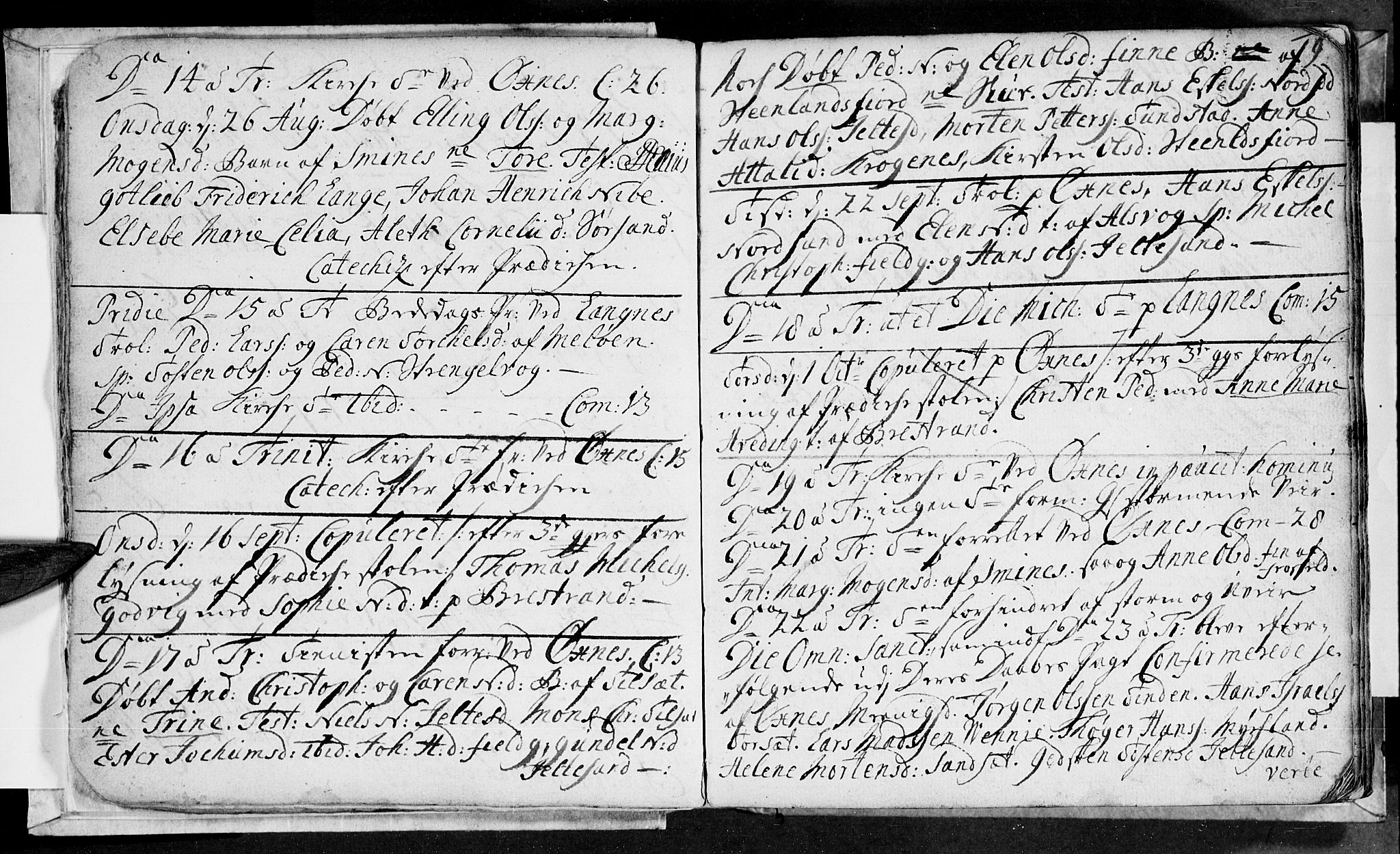 Ministerialprotokoller, klokkerbøker og fødselsregistre - Nordland, AV/SAT-A-1459/893/L1329: Parish register (official) no. 893A02, 1749-1791, p. 9