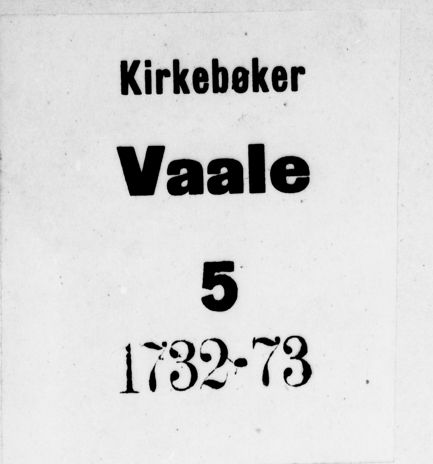 Våle kirkebøker, SAKO/A-334/F/Fa/L0003: Parish register (official) no. I 3, 1732-1773