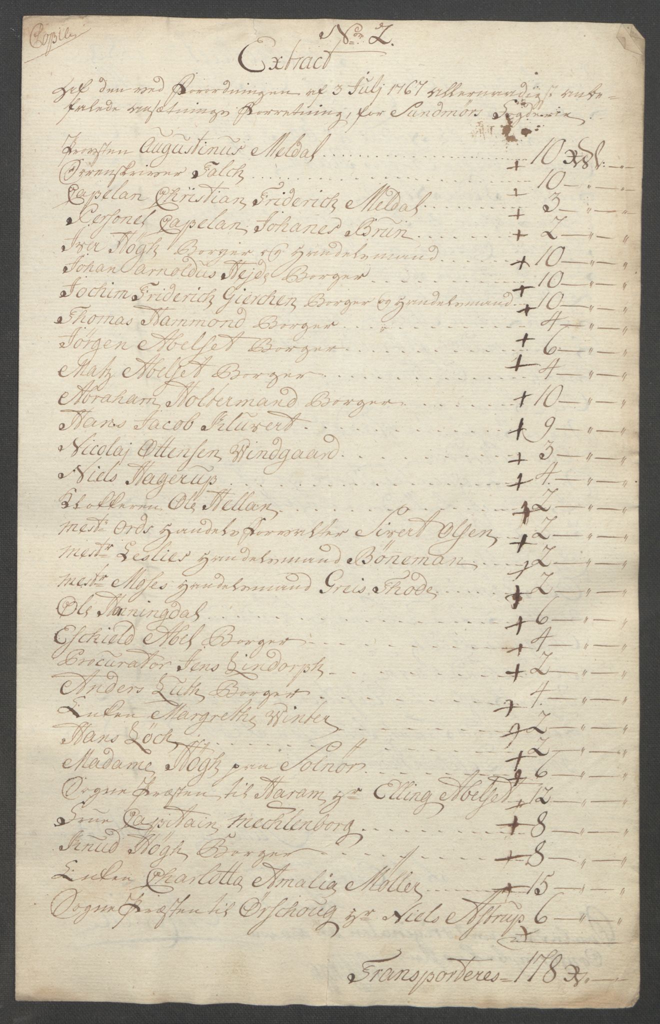 Rentekammeret inntil 1814, Reviderte regnskaper, Fogderegnskap, RA/EA-4092/R54/L3645: Ekstraskatten Sunnmøre, 1762-1772, p. 129