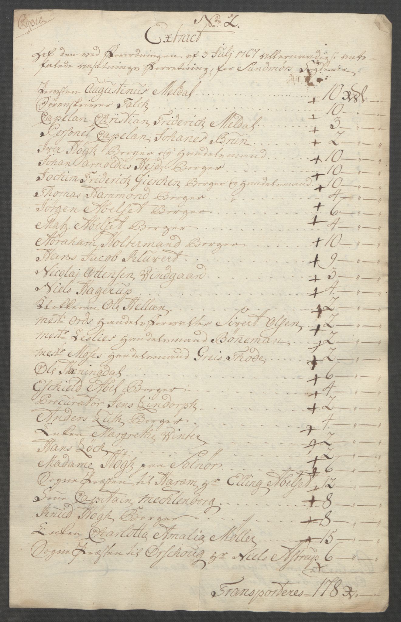 Rentekammeret inntil 1814, Reviderte regnskaper, Fogderegnskap, AV/RA-EA-4092/R54/L3645: Ekstraskatten Sunnmøre, 1762-1772, p. 129